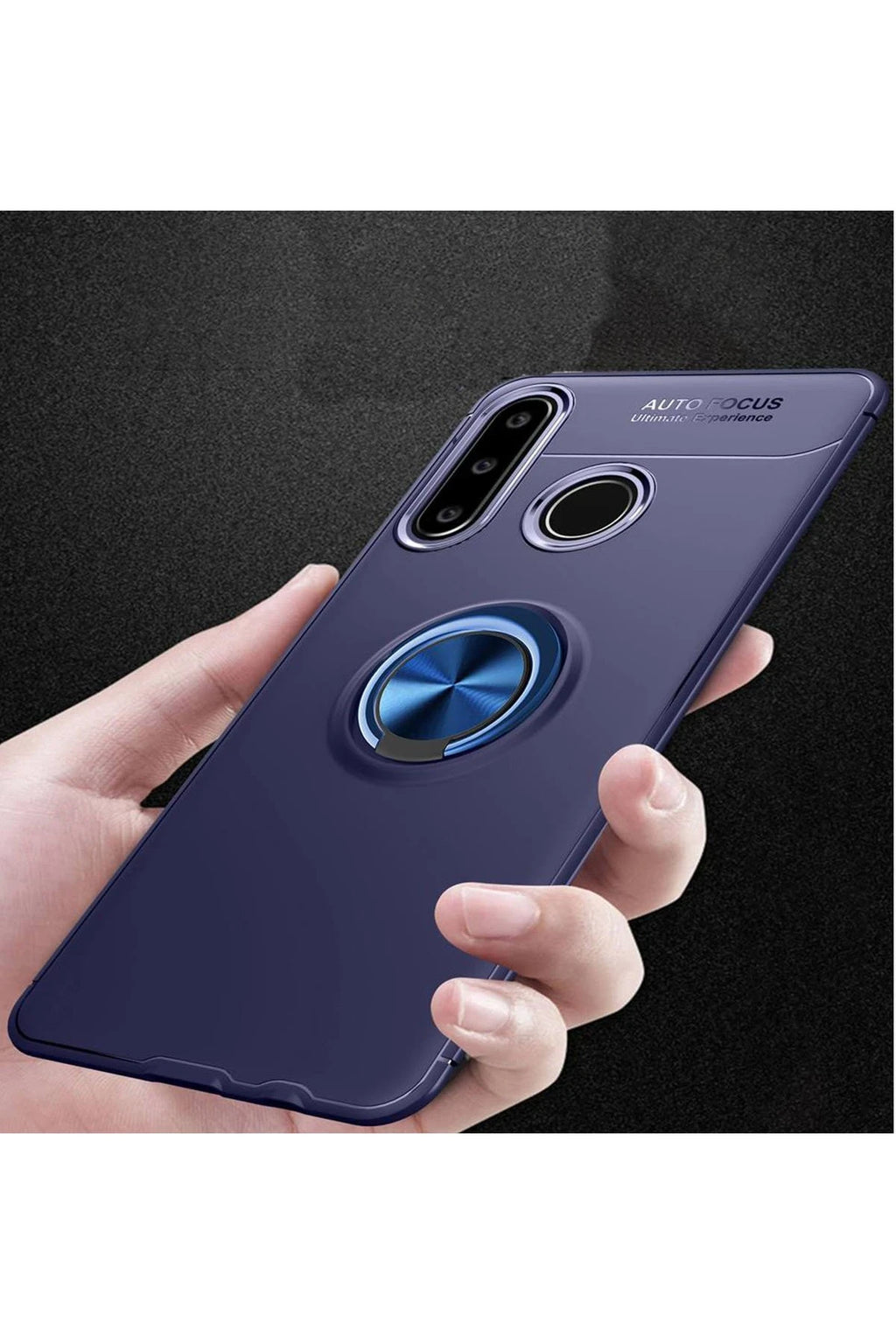 nebaktın Huawei Y6P Kılıf Range Yüzüklü Silikon - Mavi 2