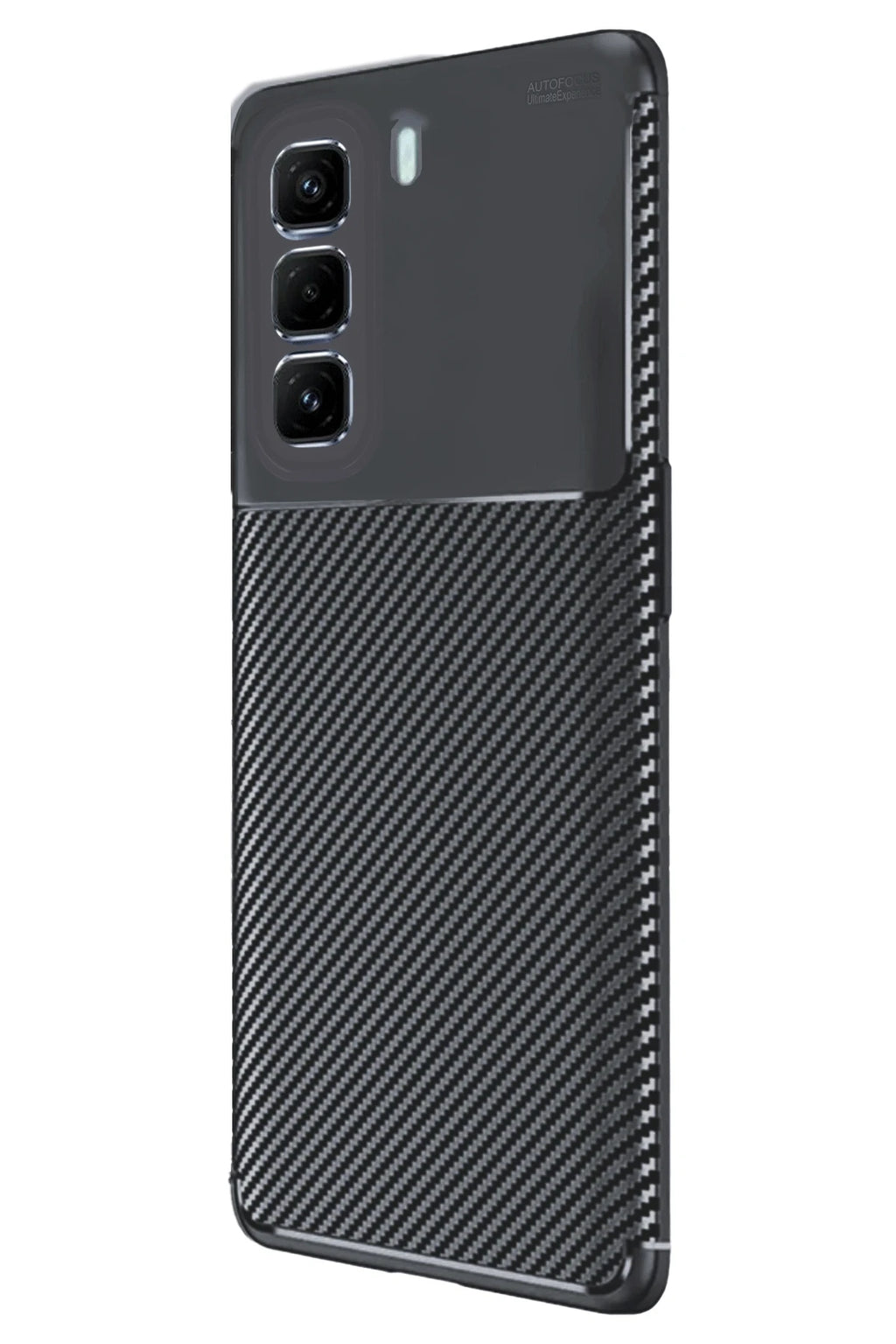 nebaktın İnfinix Hot 50 4G Kılıf Auto Focus Karbon Kapak - Siyah 2
