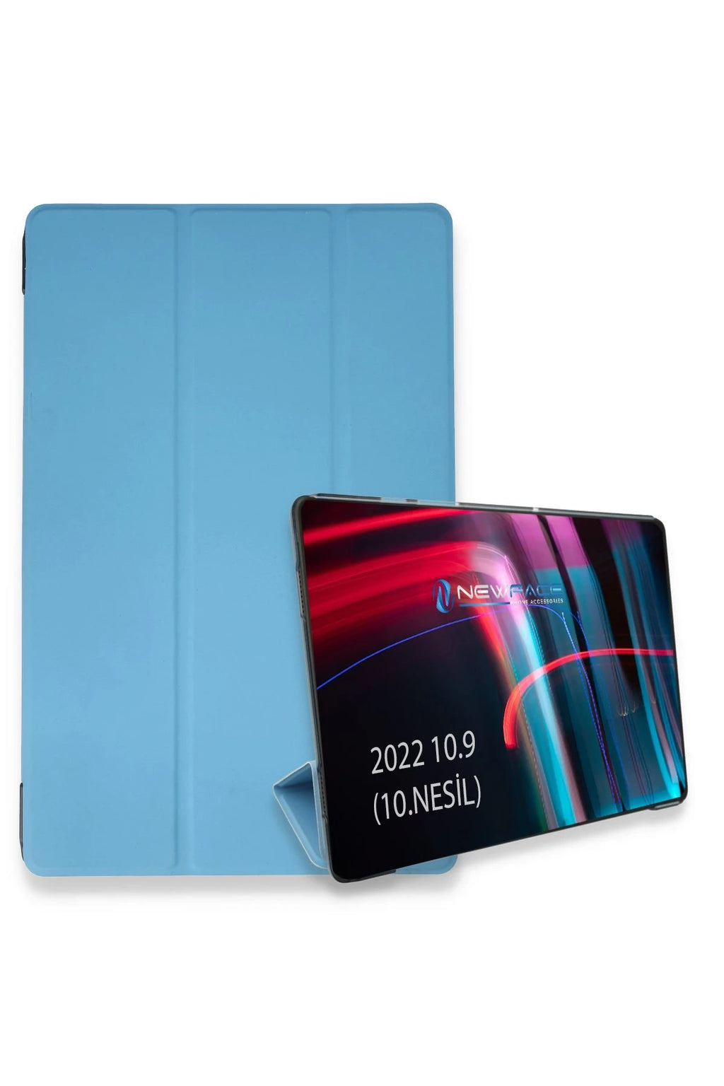 nebaktın Apple iPad 2025 10.9 10.Nesil (A16) Kılıf Tablet Smart Kılıf - Mavi 1