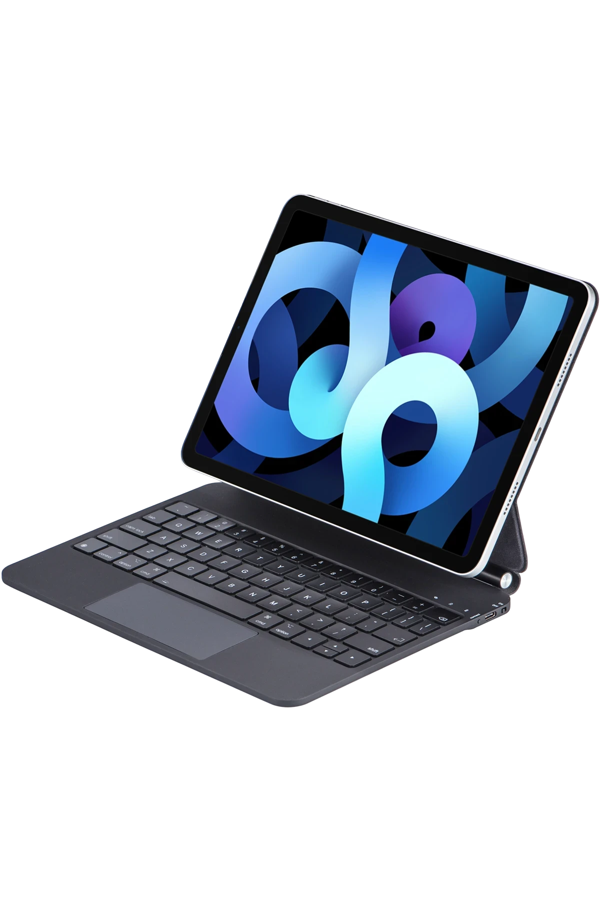 nebaktın Apple iPad 2025 10.9 10.Nesil (A16) Kılıf X8 Magic Manyetik Klavyeli Tablet Kılıfı - Siyah 1