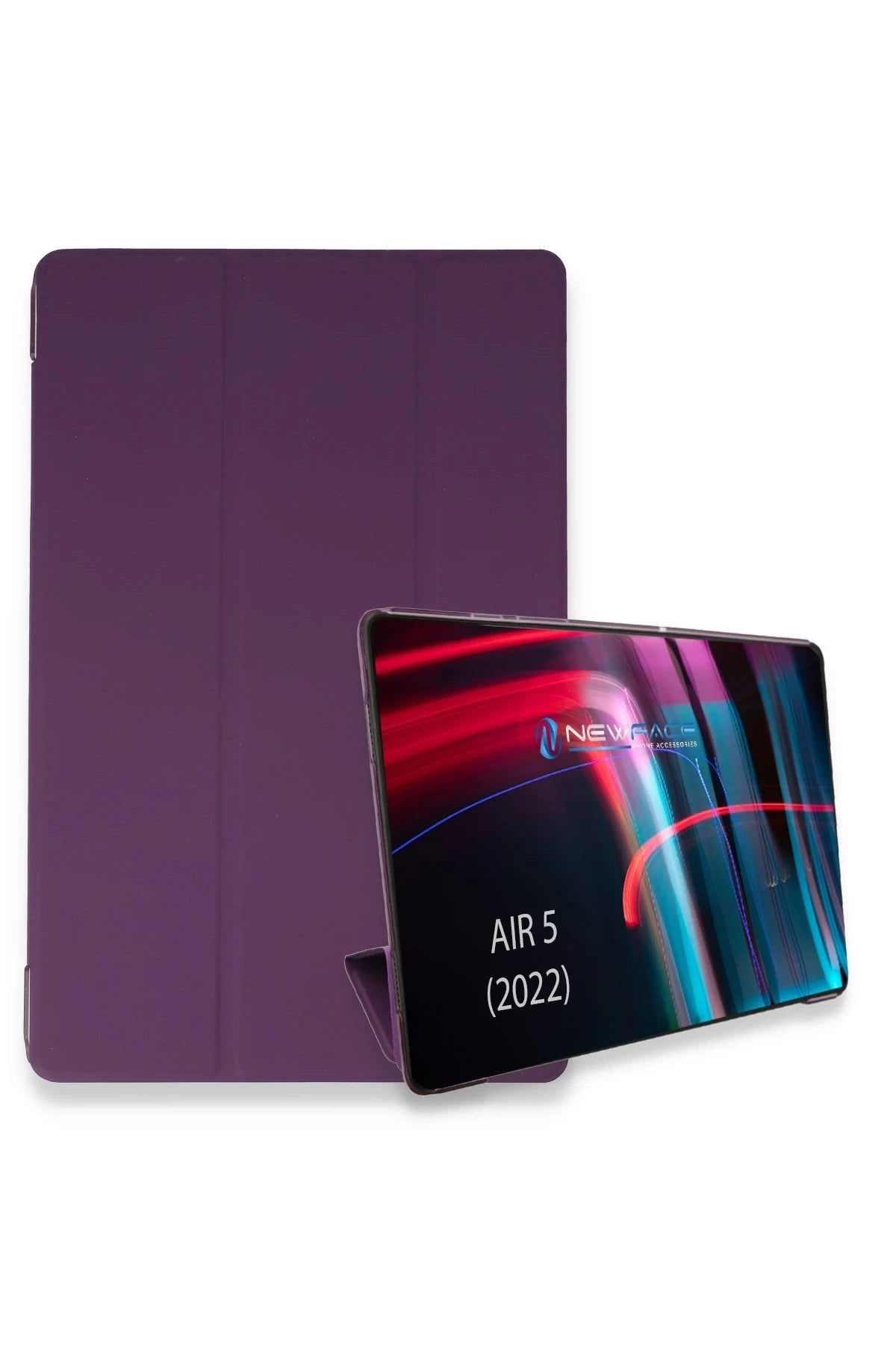nebaktın Apple iPad Air 5 (2022) Kılıf Tablet Smart Kılıf - Mor 1