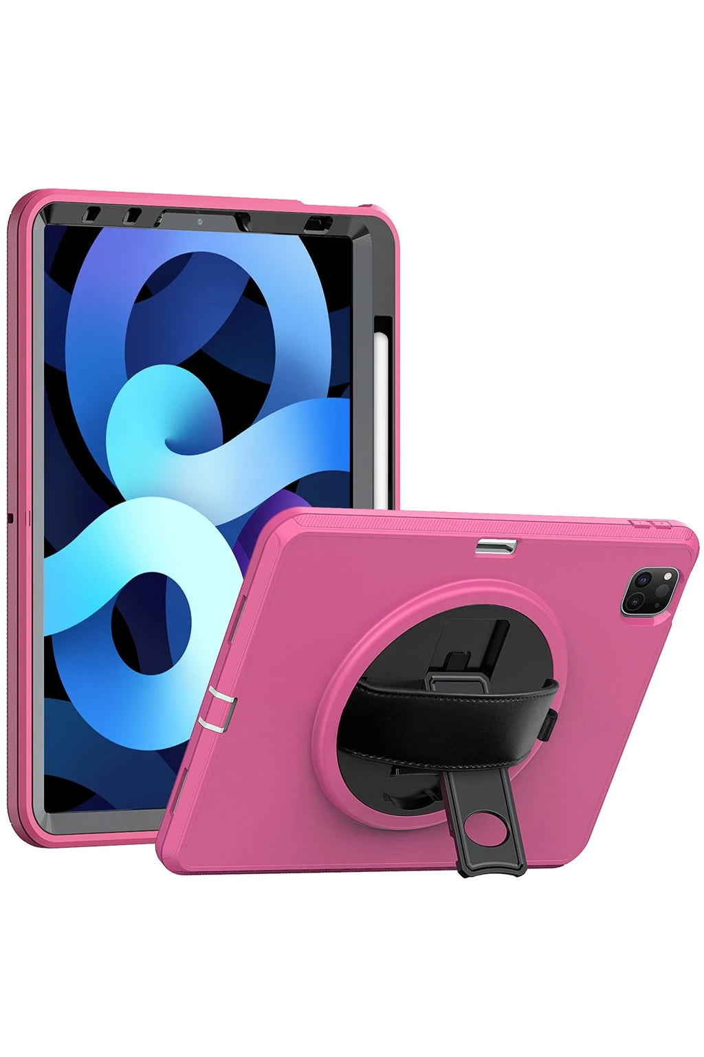 nebaktın Apple iPad Pro 11 (2018) Kılıf Hand Strap Tablet Kılıfı - Pembe 1