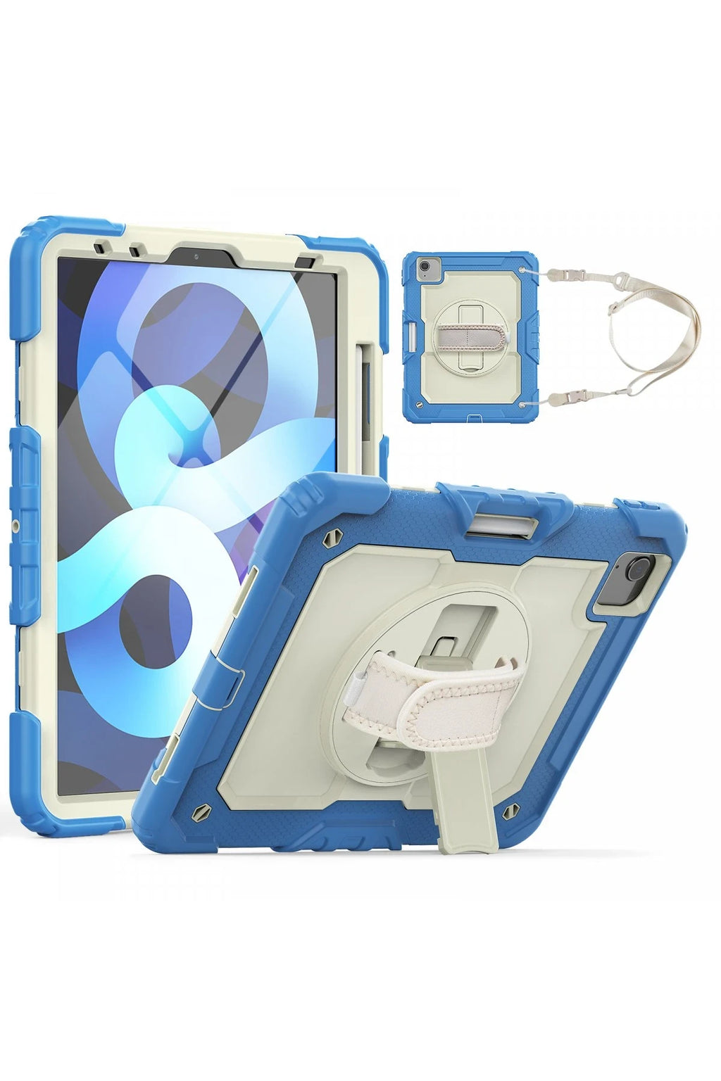 nebaktın Apple iPad Pro 11 (2020) Kılıf Strap New Tablet Kapak - Mavi 1