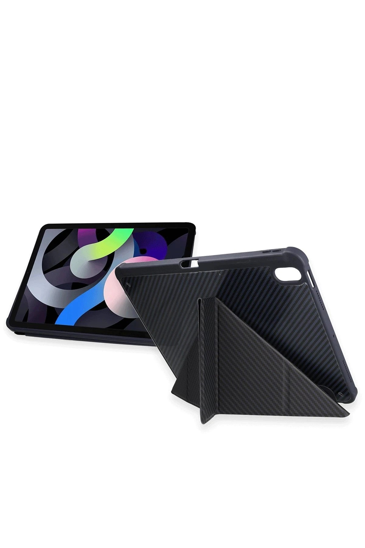 nebaktın Apple iPad Pro 11 (2024) Kılıf Color Karbon Tablet Kılıfı - Derin Mor 3