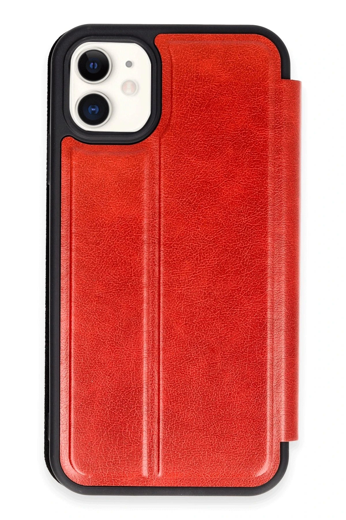 nebaktın Apple iPhone 11 Kılıf Flip Cover - Kırmızı 1