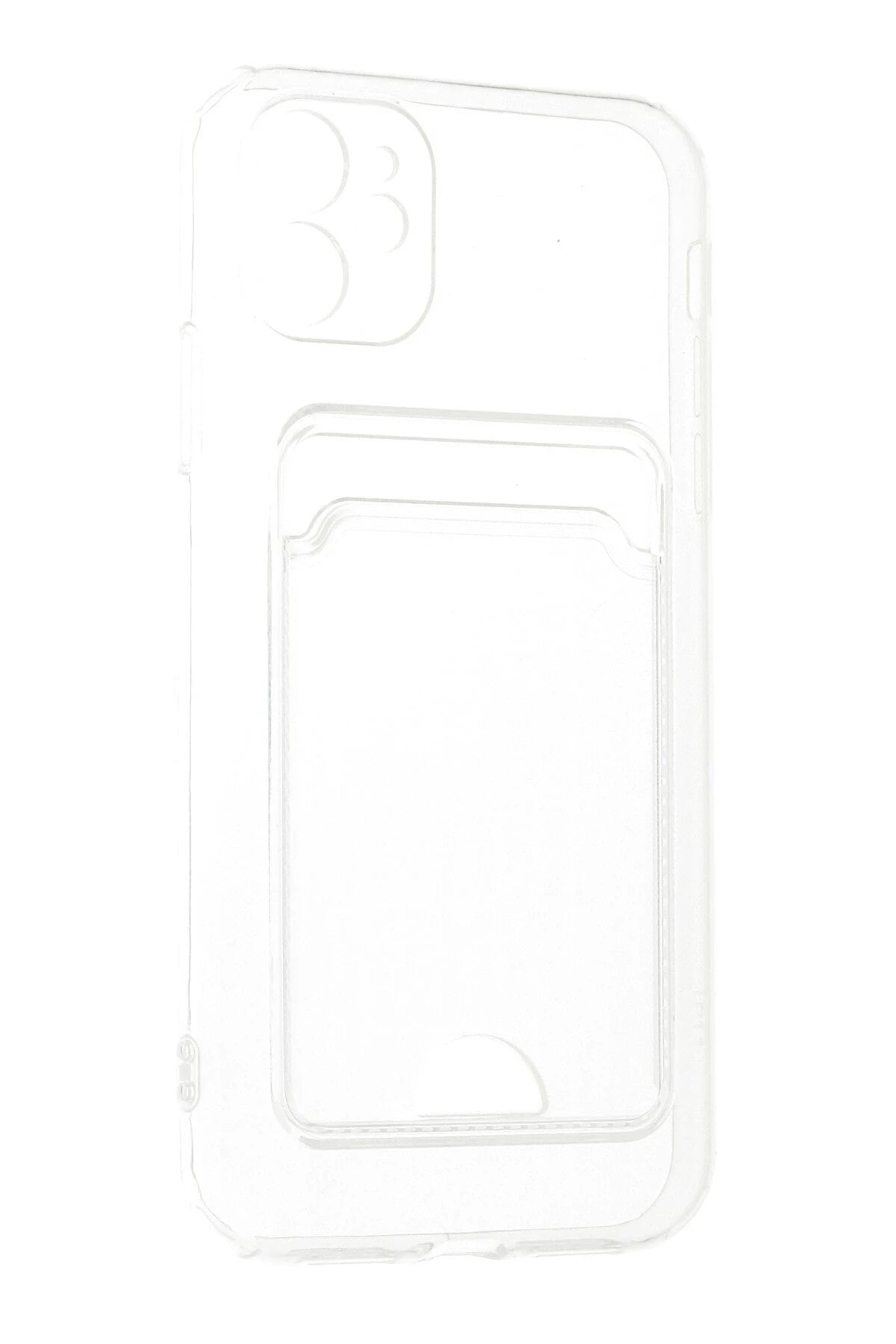 nebaktın Apple iPhone 11 Kılıf Kart Şeffaf Silikon - Şeffaf 2