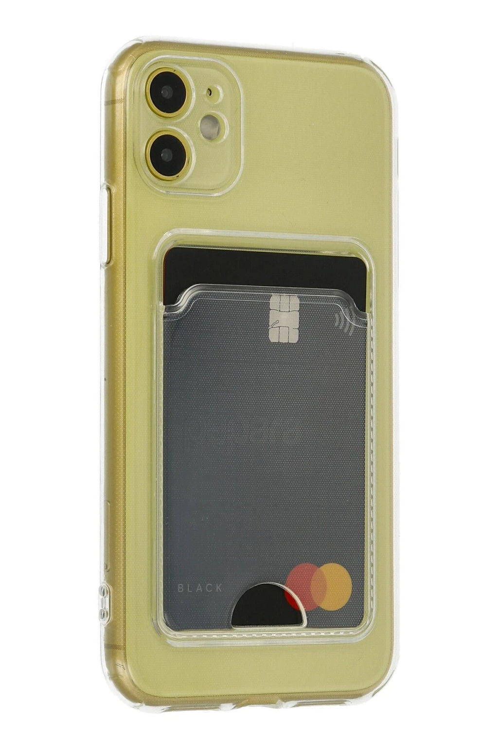 nebaktın Apple iPhone 11 Kılıf Kart Şeffaf Silikon - Şeffaf 1