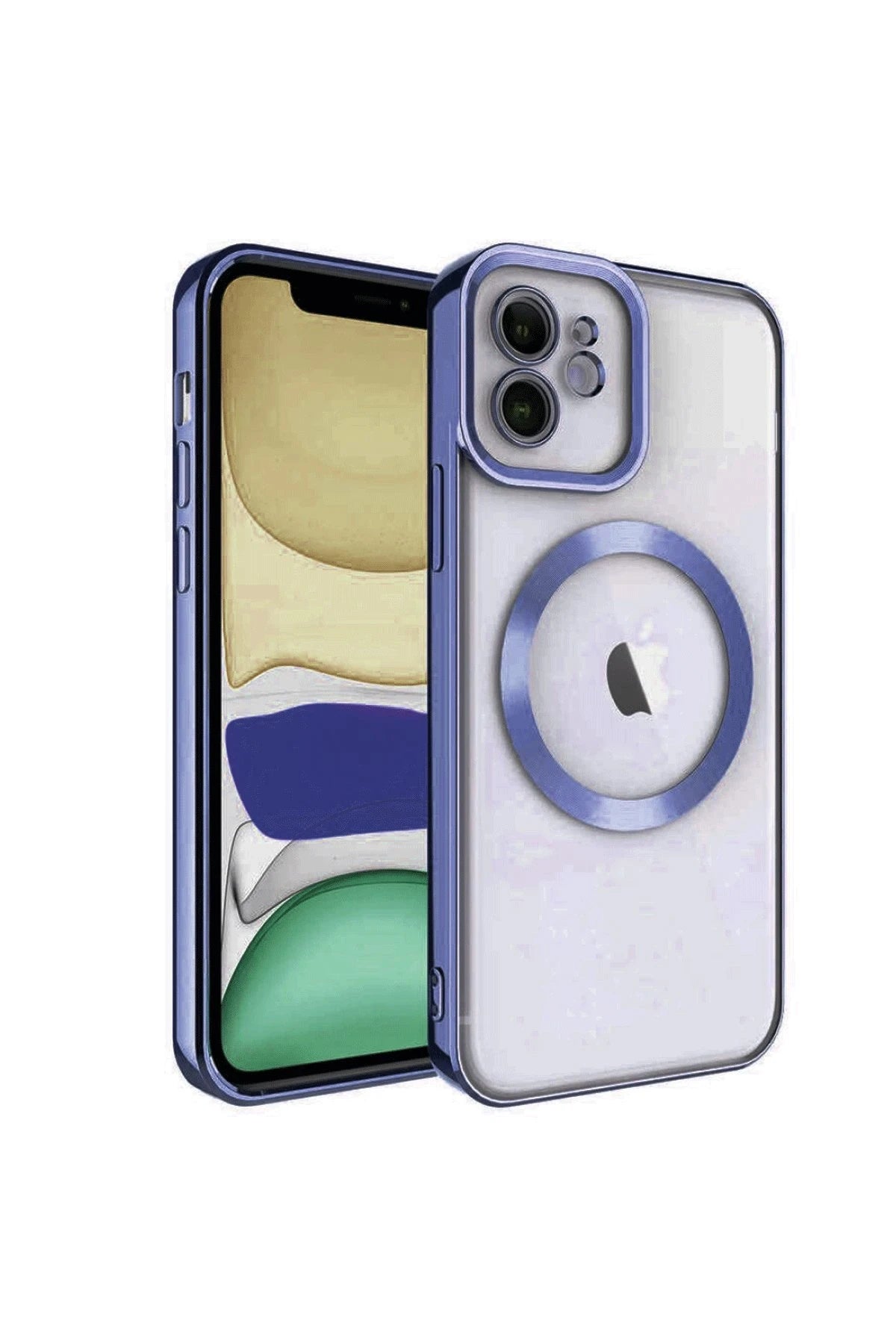 nebaktın Apple iPhone 11 Kılıf Kross Magneticsafe Kapak - Lacivert 1