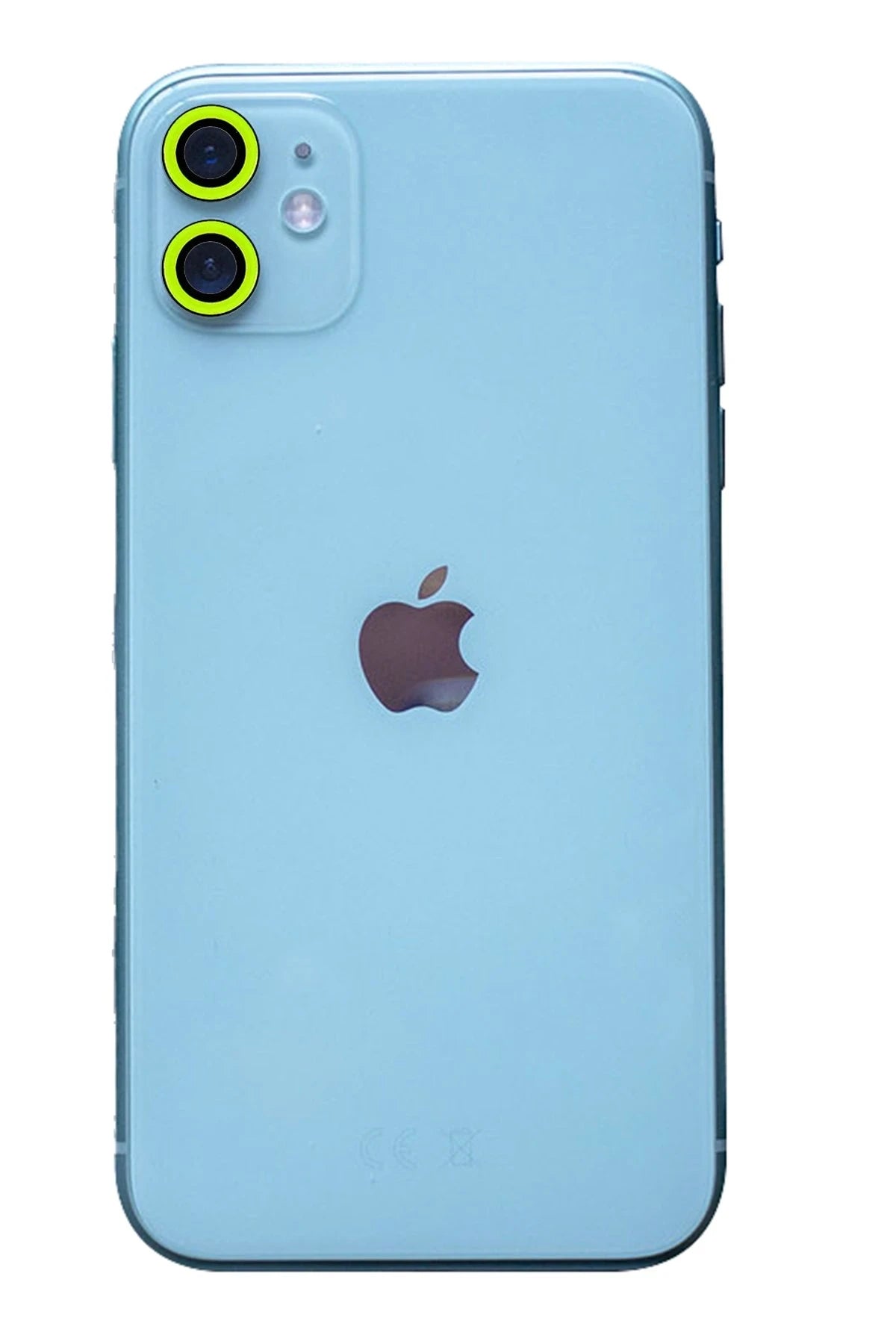 nebaktın Apple iPhone 11 Neon Fosforlu Kamera Lens - Yeşil 1