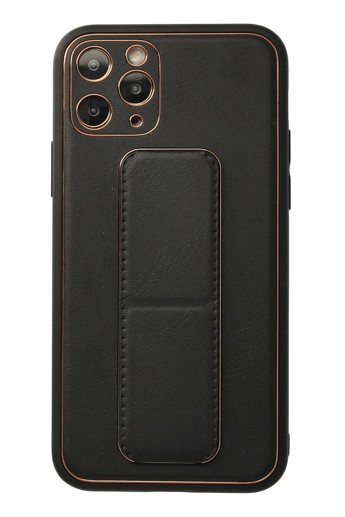 nebaktın Apple iPhone 11 Pro Kılıf Coco Deri Standlı Kapak - Siyah 1