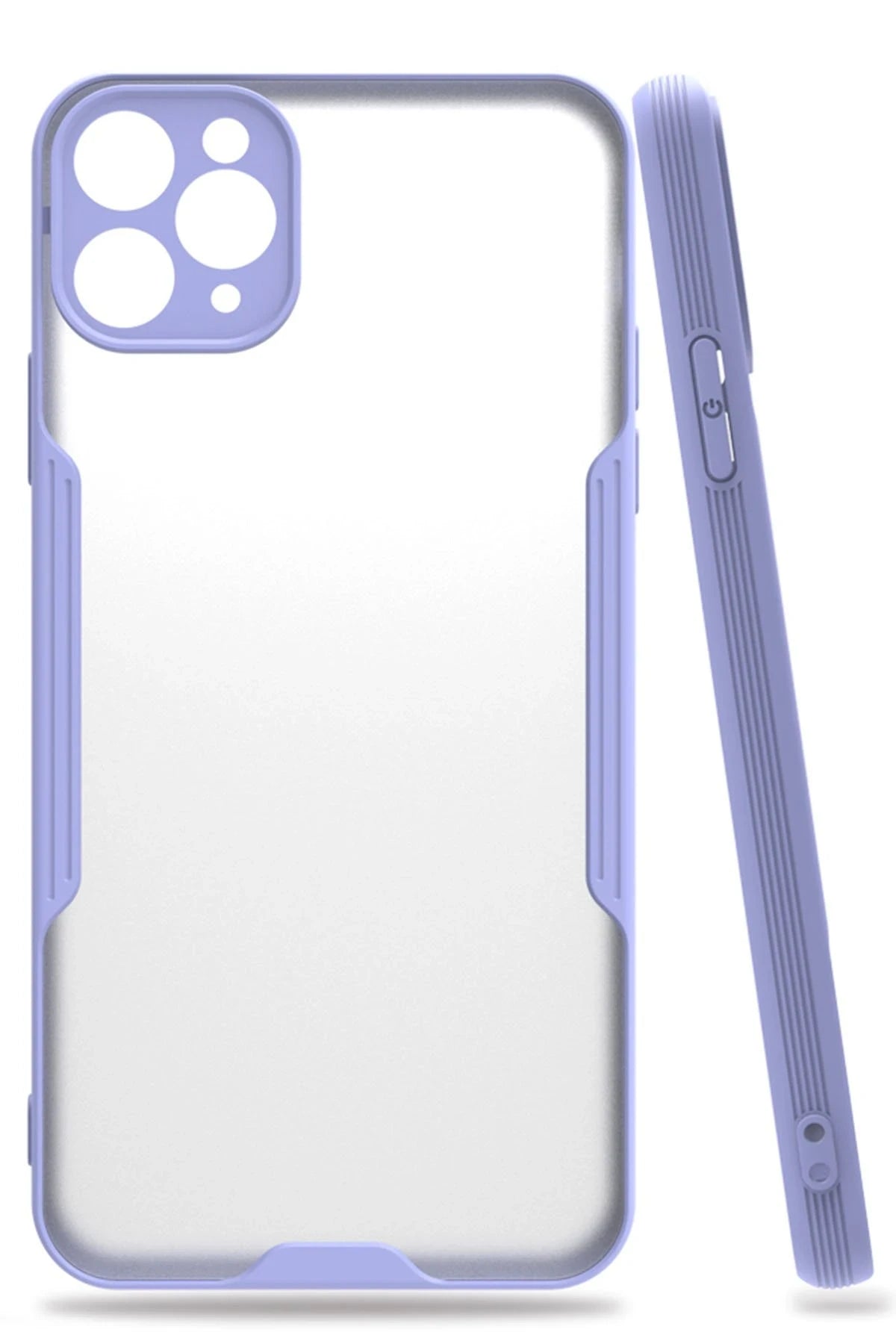 nebaktın Apple iPhone 11 Pro Kılıf Platin Silikon - Lila 1