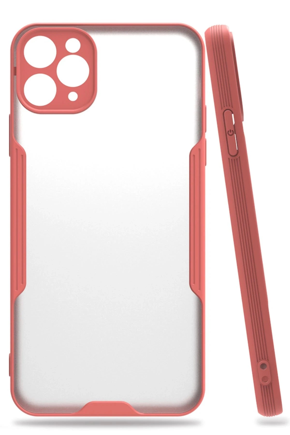 nebaktın Apple iPhone 11 Pro Kılıf Platin Silikon - Pembe 1