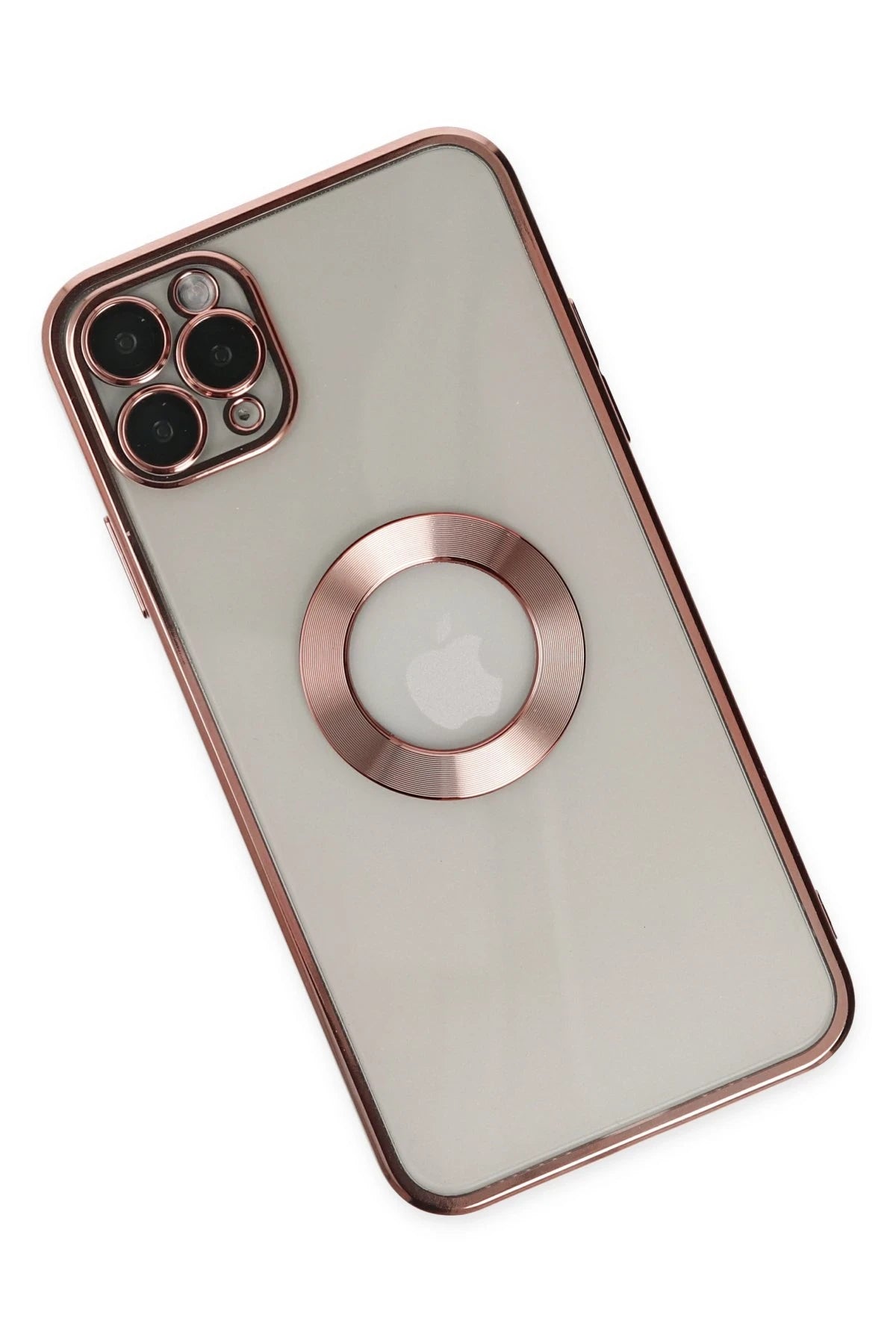 nebaktın Apple iPhone 11 Pro Kılıf Slot Silikon - Rose Gold 3