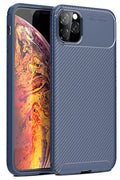 nebaktın Apple iPhone 11 Pro Max Kılıf Auto Focus Karbon Kapak - Lacivert 1