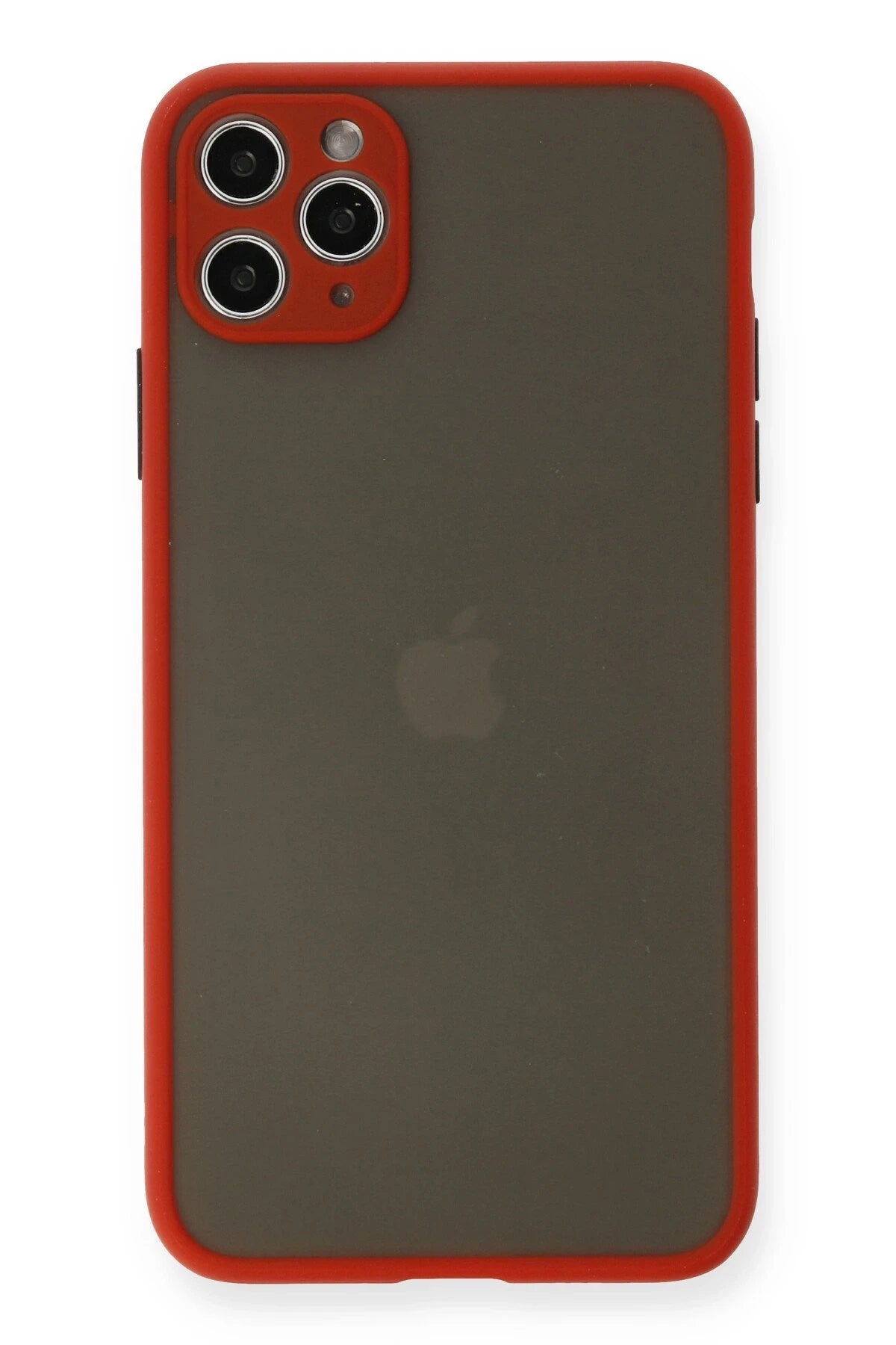 nebaktın Apple iPhone 11 Pro Max Kılıf Montreal Silikon Kapak - Kırmızı 1