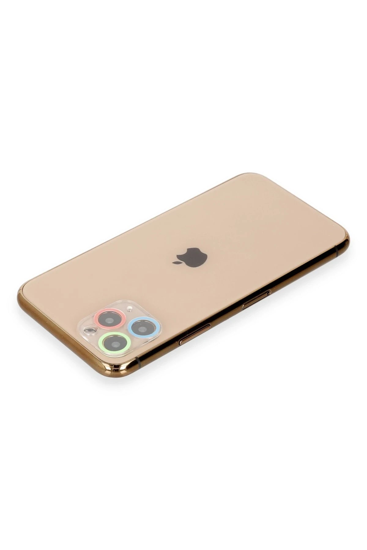 nebaktın Apple iPhone 11 Pro Max Renkli Kamera Lens Koruma Cam - Mavi-Yeşil 2