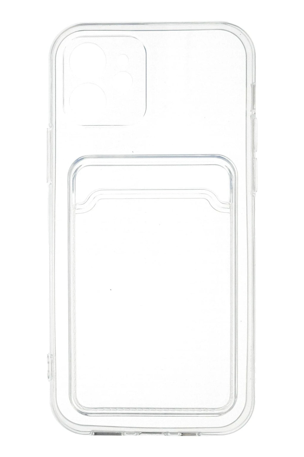 nebaktın Apple iPhone 12 Kılıf Kart Şeffaf Silikon - Şeffaf 3