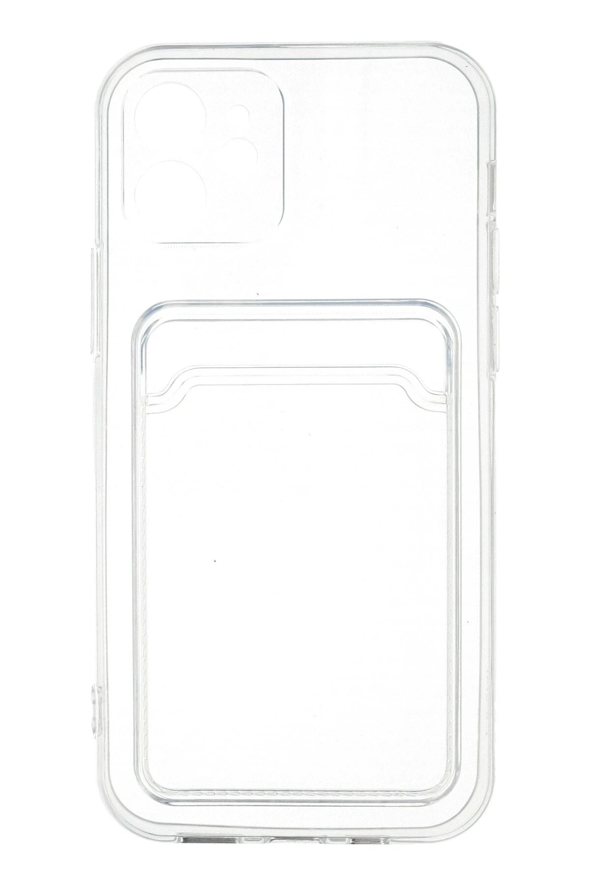 nebaktın Apple iPhone 12 Kılıf Kart Şeffaf Silikon - Şeffaf 3