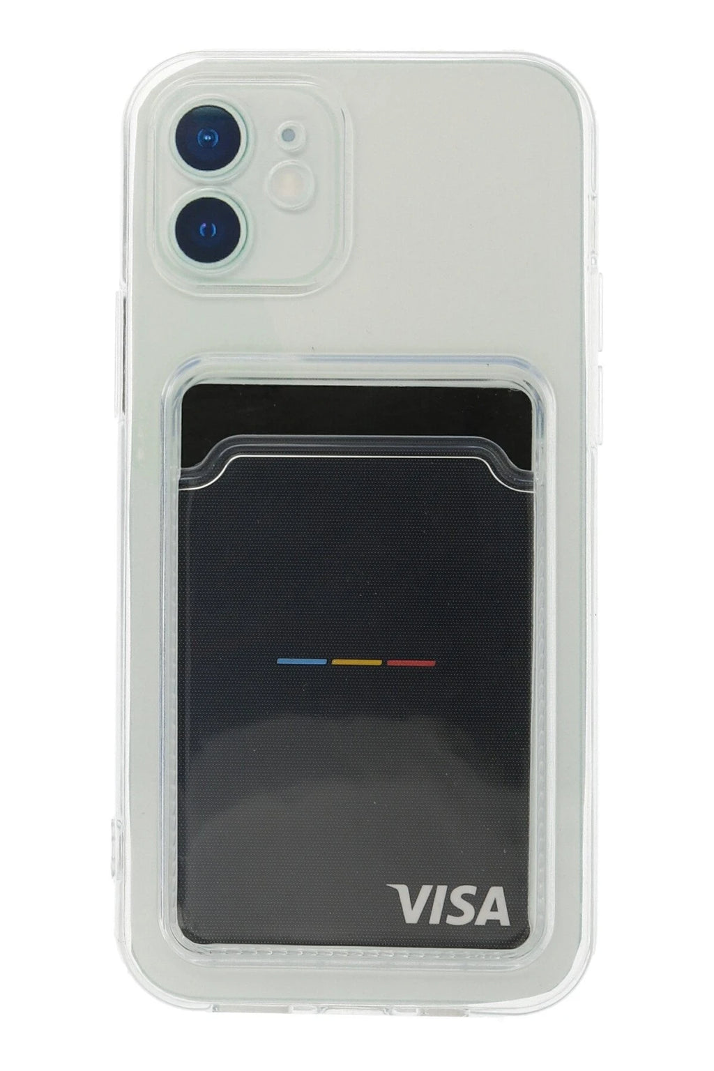 nebaktın Apple iPhone 12 Kılıf Kart Şeffaf Silikon - Şeffaf 1