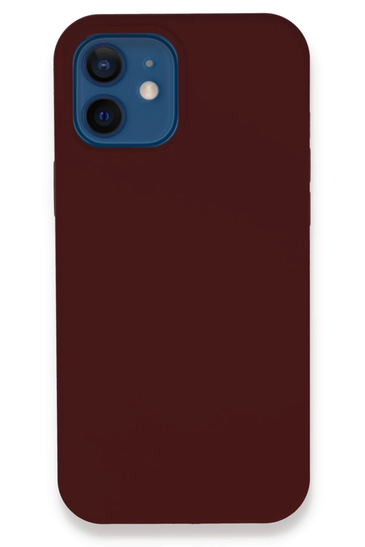 nebaktın Apple iPhone 12 Kılıf Lansman Legant Silikon - Bordo 1