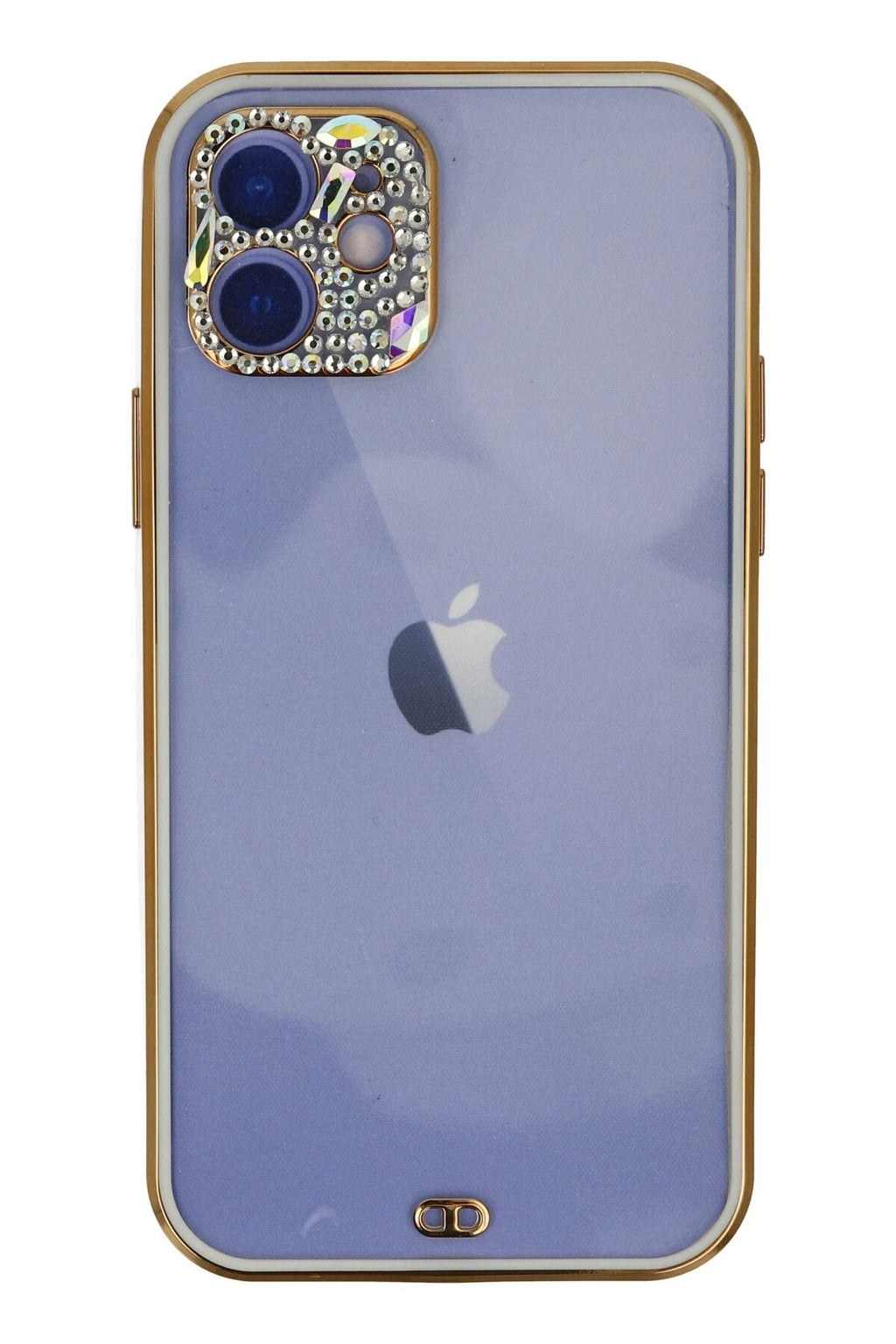 nebaktın Apple iPhone 12 Kılıf Liva Taşlı Silikon - Beyaz 1