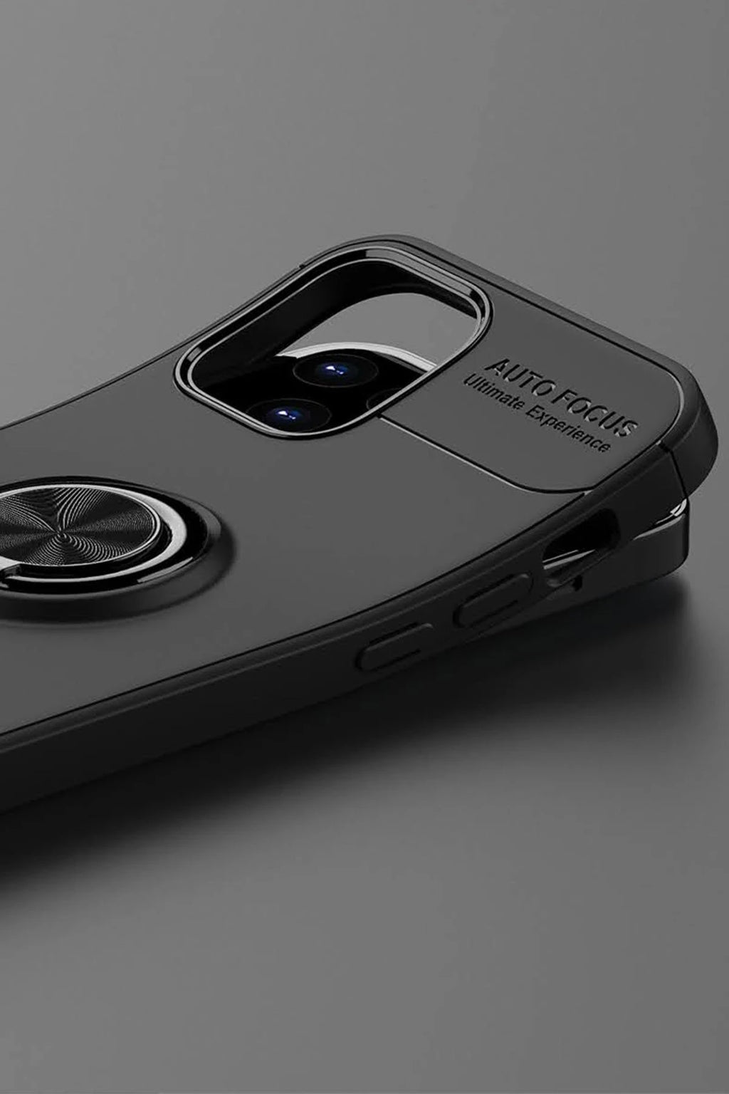 nebaktın Apple iPhone 12 Kılıf Range Yüzüklü Silikon - Kırmızı 5