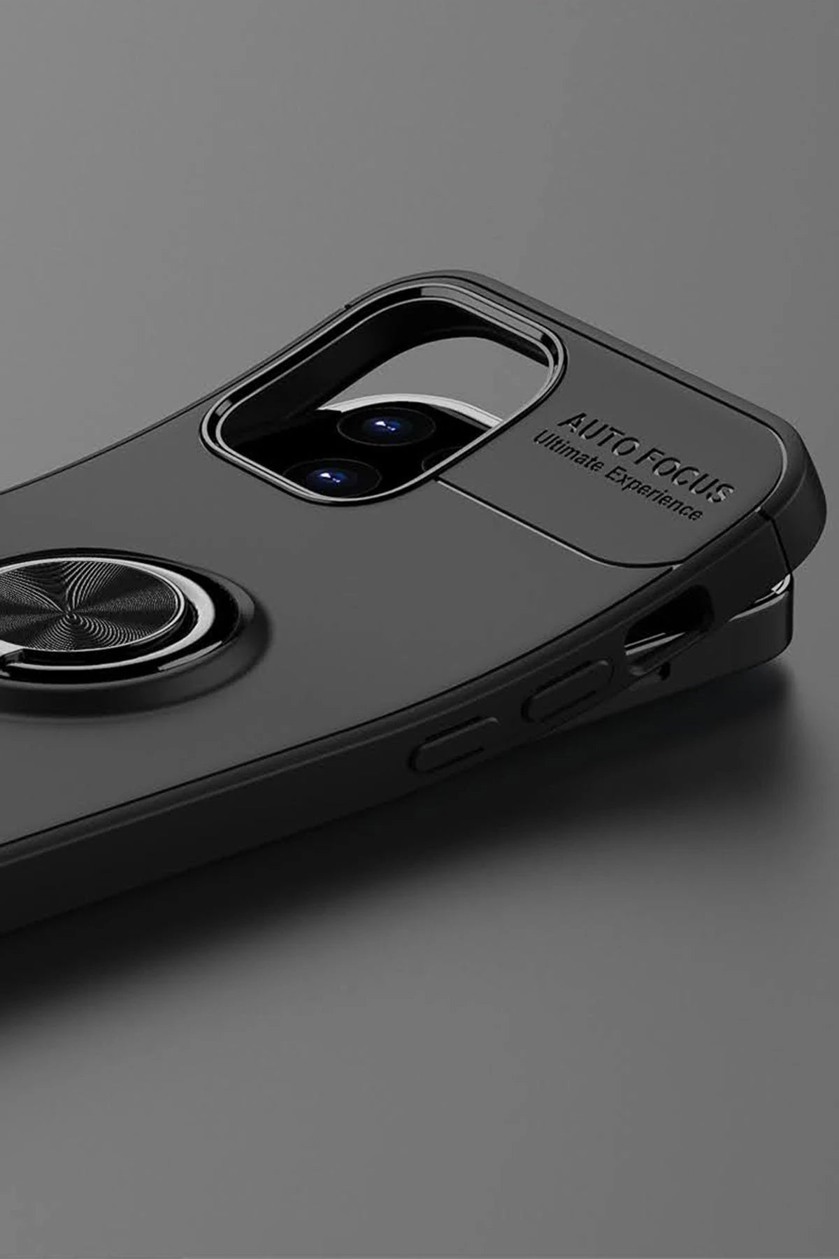 nebaktın Apple iPhone 12 Kılıf Range Yüzüklü Silikon - Kırmızı 5