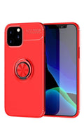 nebaktın Apple iPhone 12 Kılıf Range Yüzüklü Silikon - Kırmızı 1