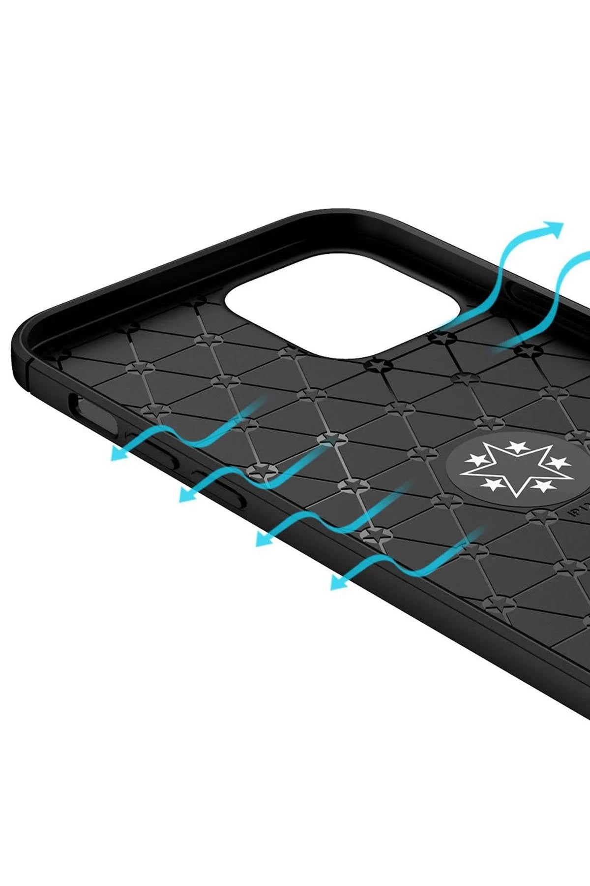 nebaktın Apple iPhone 12 Kılıf Range Yüzüklü Silikon - Kırmızı 7