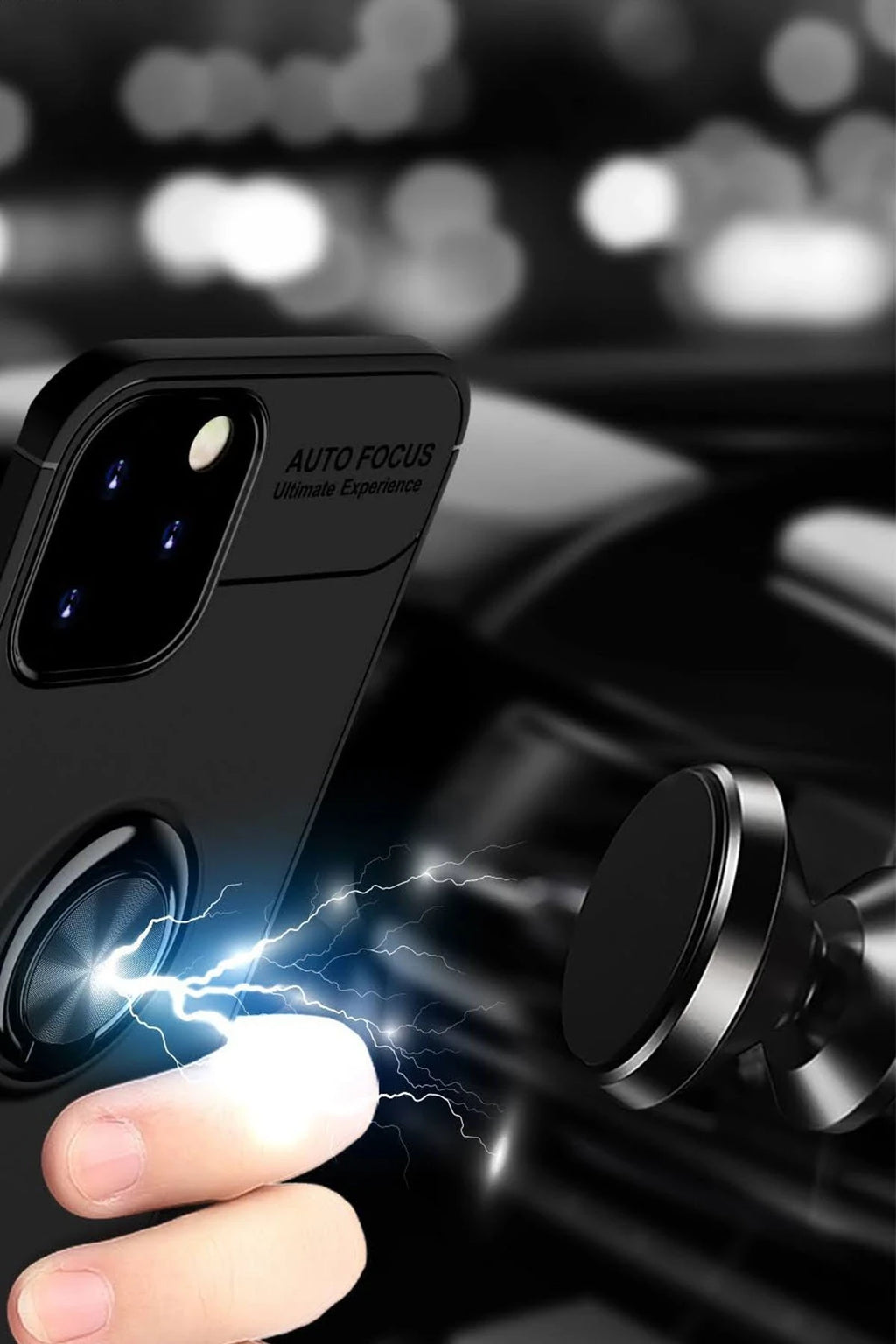 nebaktın Apple iPhone 12 Kılıf Range Yüzüklü Silikon - Kırmızı 4