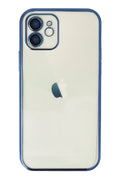 nebaktın Apple iPhone 12 Kılıf Razer Lensli Silikon - Lacivert 1