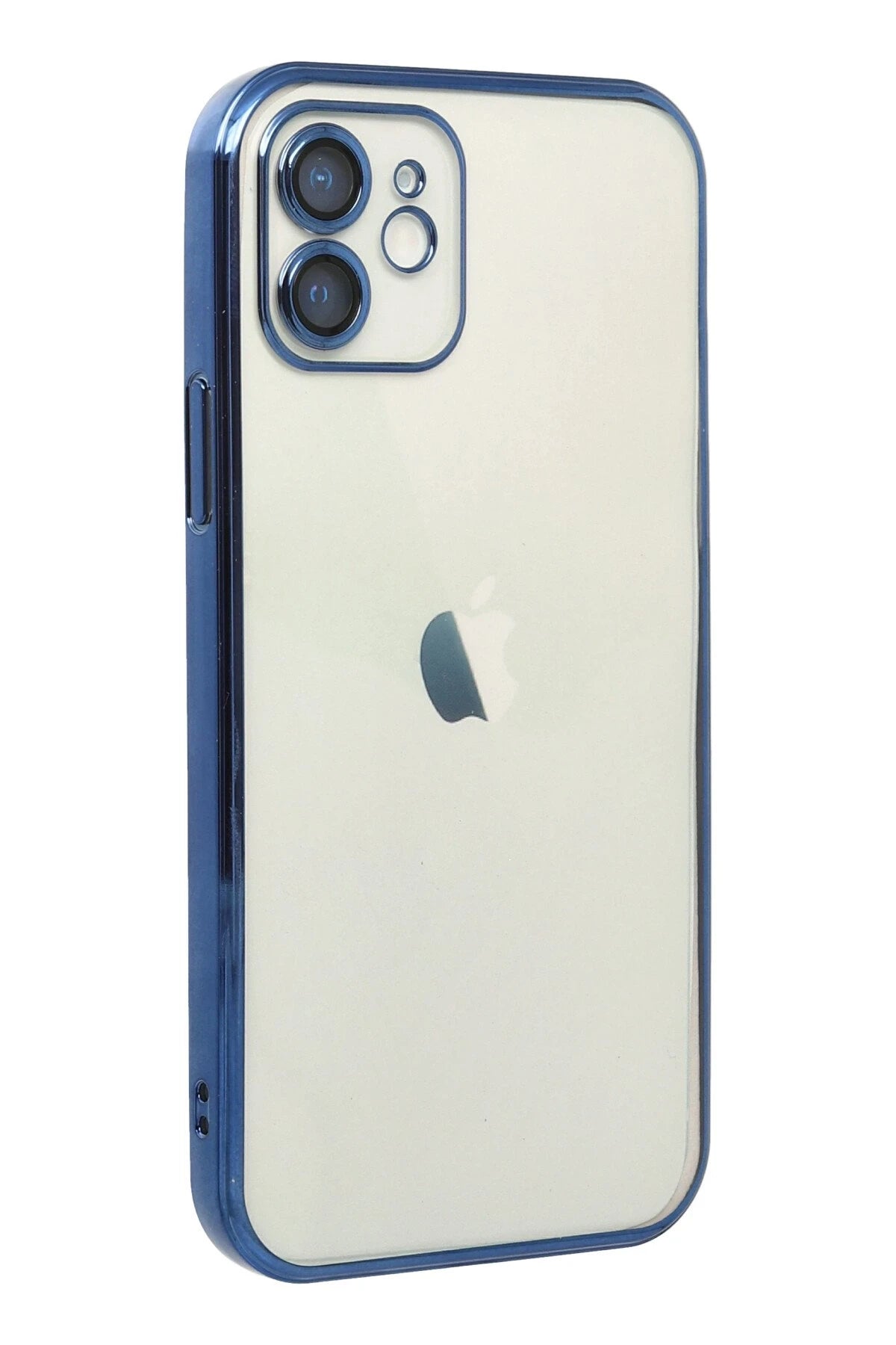 nebaktın Apple iPhone 12 Kılıf Razer Lensli Silikon - Lacivert 3