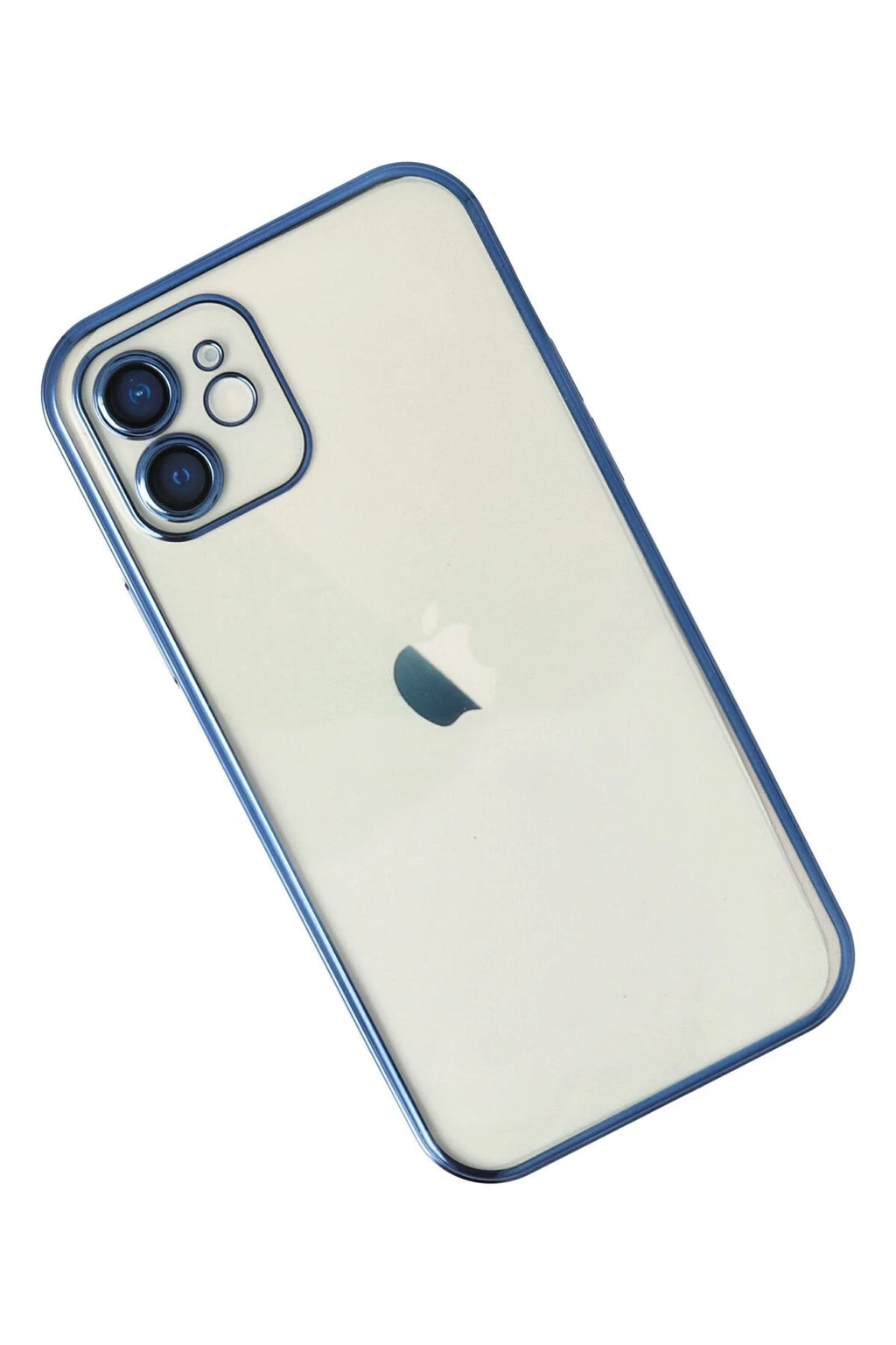 nebaktın Apple iPhone 12 Kılıf Razer Lensli Silikon - Lacivert 2