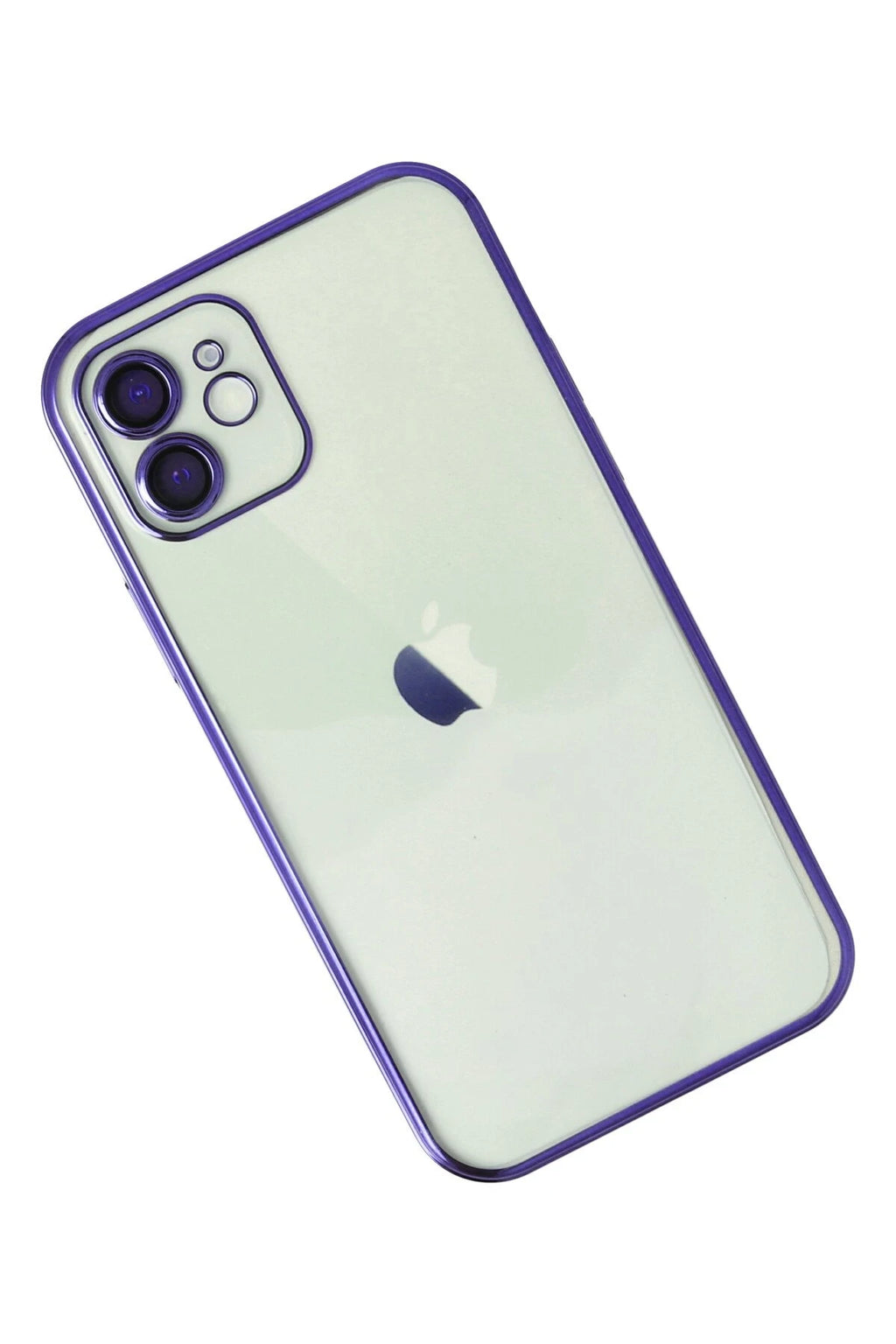 nebaktın Apple iPhone 12 Kılıf Razer Lensli Silikon - Mor 3