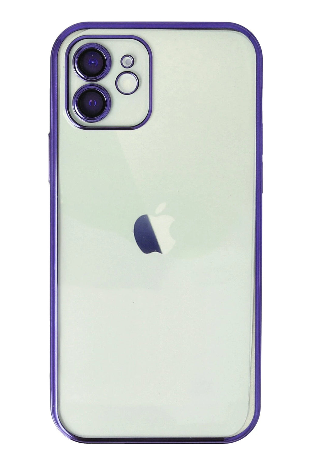 nebaktın Apple iPhone 12 Kılıf Razer Lensli Silikon - Mor 1