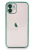 nebaktın Apple iPhone 12 Kılıf Razer Lensli Silikon - Yeşil 1