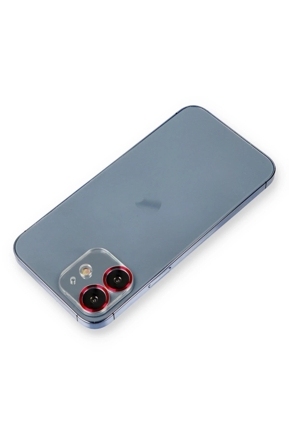 nebaktın Apple iPhone 12 Metal Kamera Lens Koruma Cam - Kırmızı 1