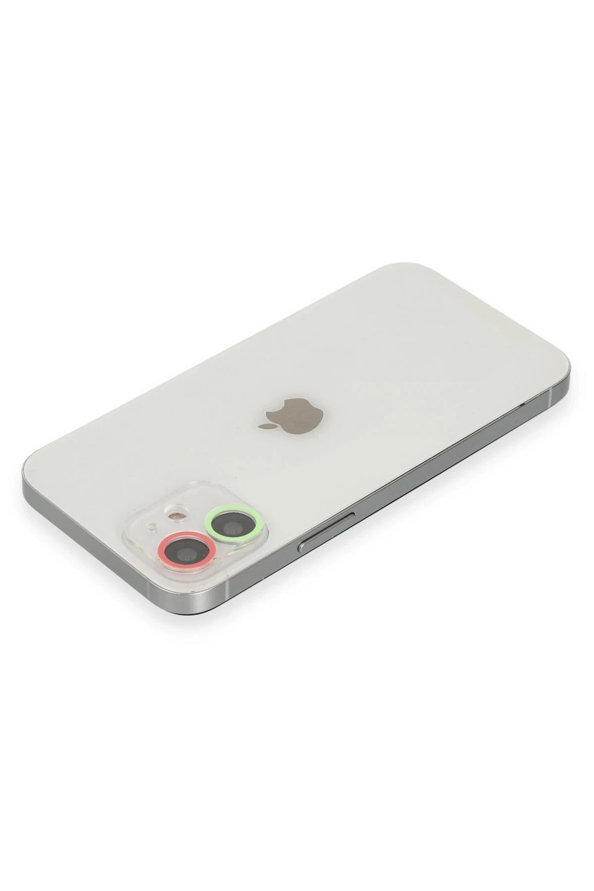 nebaktın Apple iPhone 12 Mini Renkli Kamera Lens Koruma Cam - Yeşil-Pembe 2