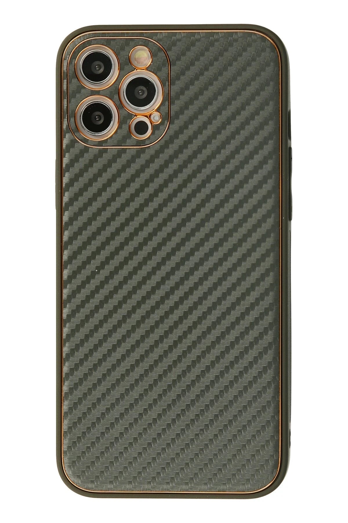 nebaktın Apple iPhone 12 Pro Kılıf Coco Karbon Silikon - Füme 1