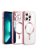 nebaktın Apple iPhone 12 Pro Kılıf Kross Magneticsafe Kapak - Rose 1