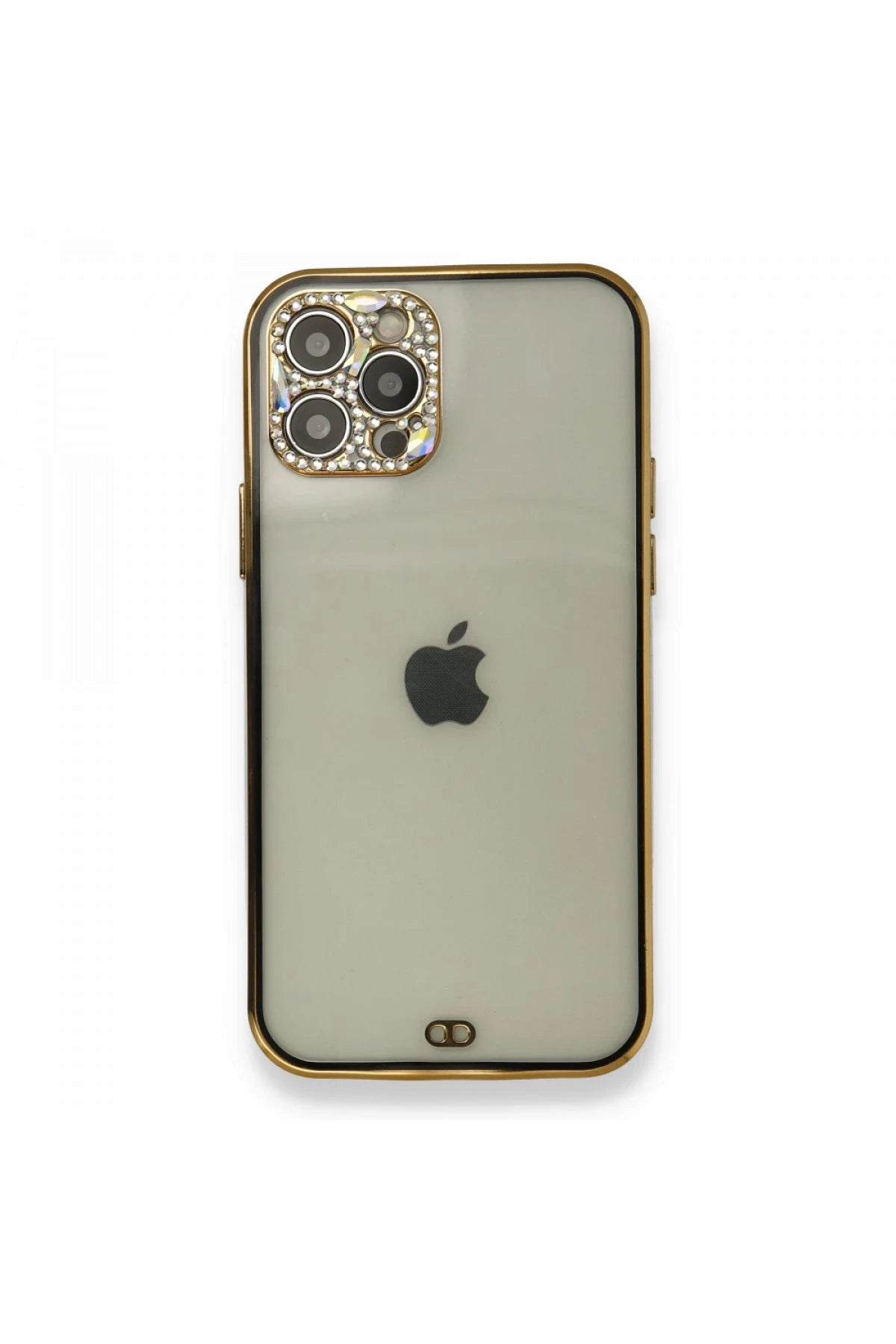 nebaktın Apple iPhone 12 Pro Kılıf Liva Taşlı Silikon - Siyah 1