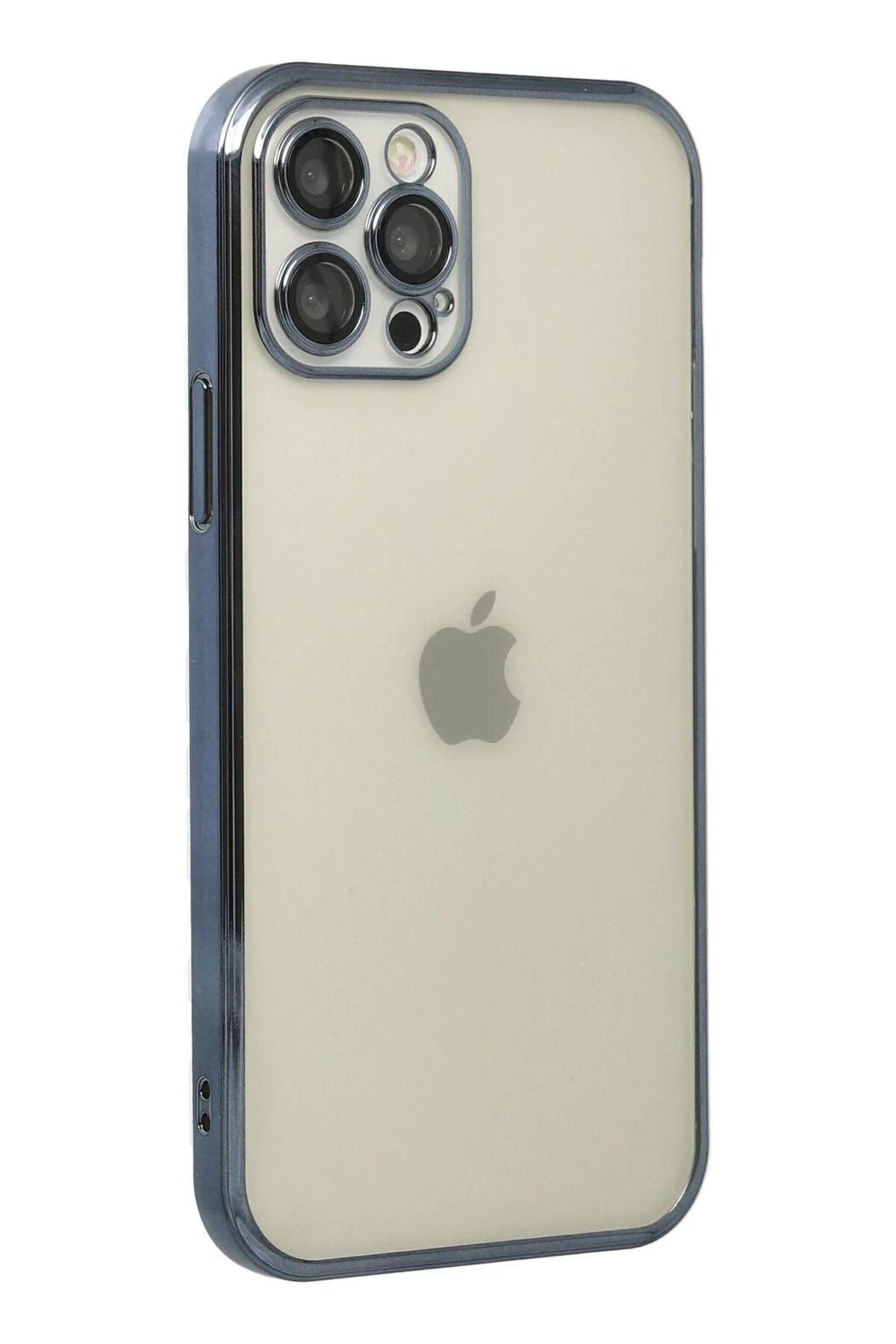 nebaktın Apple iPhone 12 Pro Kılıf Razer Lensli Silikon - Lacivert 3