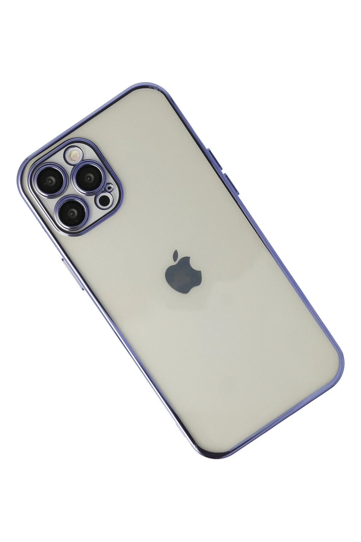 nebaktın Apple iPhone 12 Pro Kılıf Razer Lensli Silikon - Mor 2
