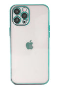 nebaktın Apple iPhone 12 Pro Kılıf Razer Lensli Silikon - Yeşil 1