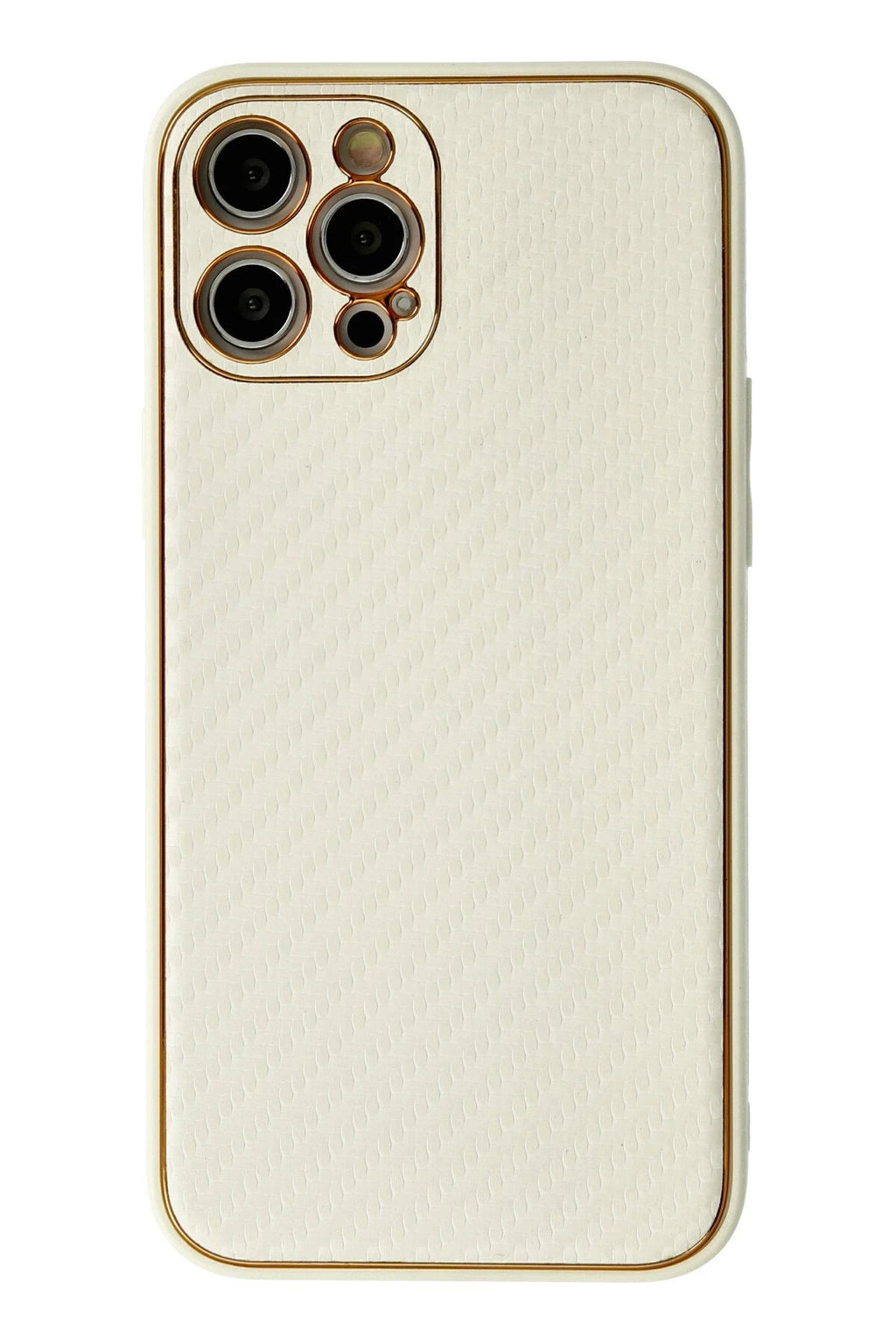 nebaktın Apple iPhone 12 Pro Max Kılıf Coco Karbon Silikon - Beyaz 1