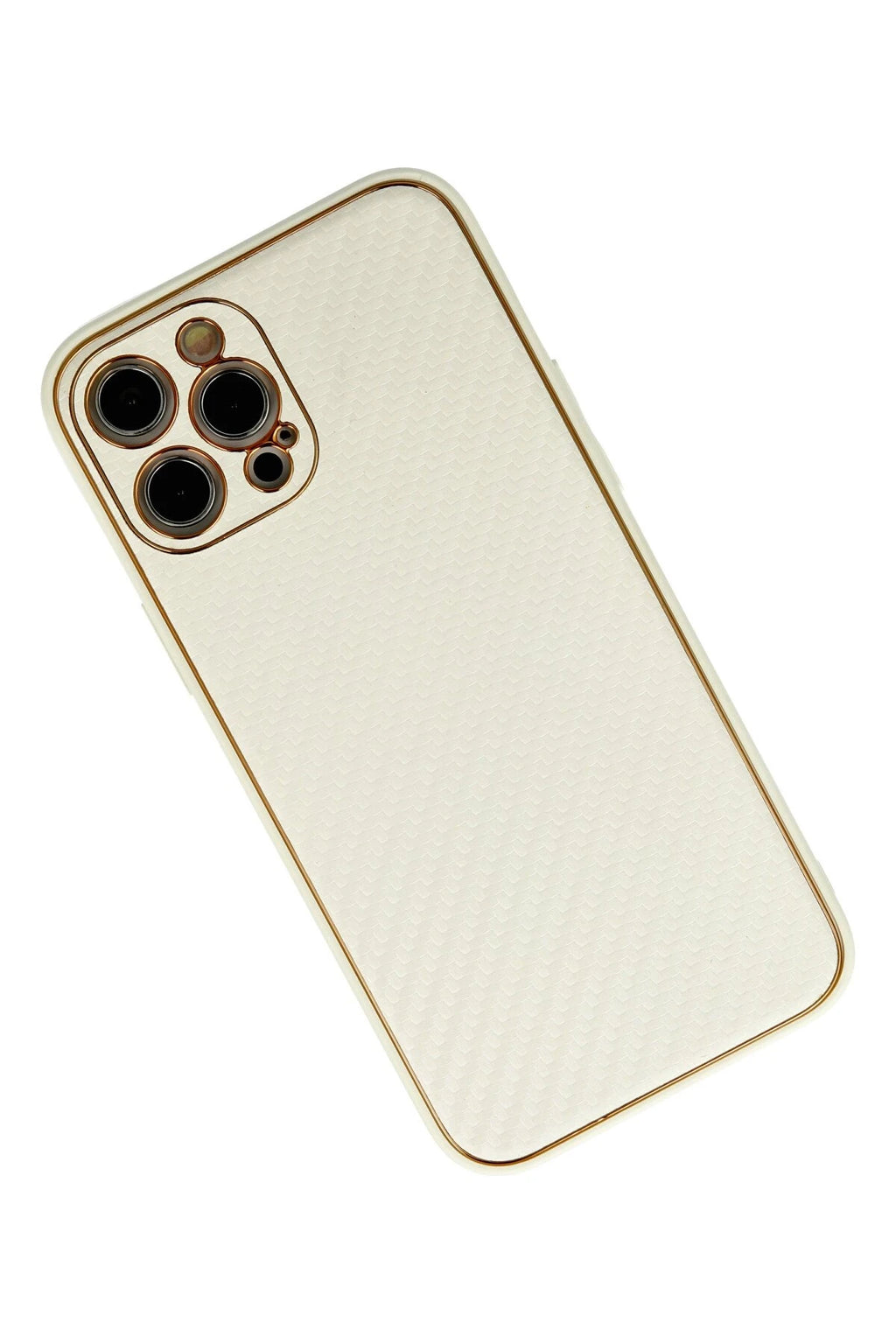 nebaktın Apple iPhone 12 Pro Max Kılıf Coco Karbon Silikon - Beyaz 3