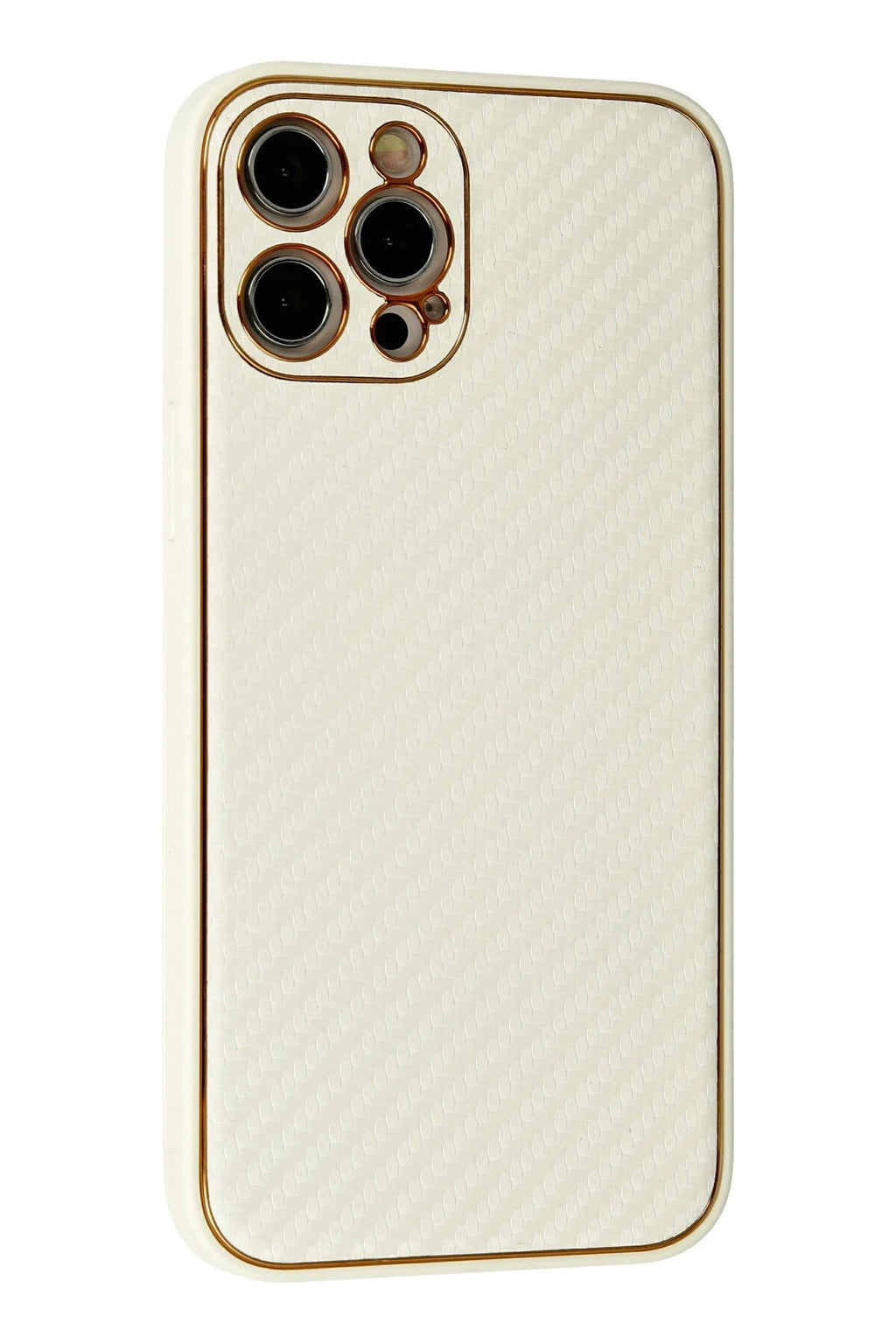 nebaktın Apple iPhone 12 Pro Max Kılıf Coco Karbon Silikon - Beyaz 2