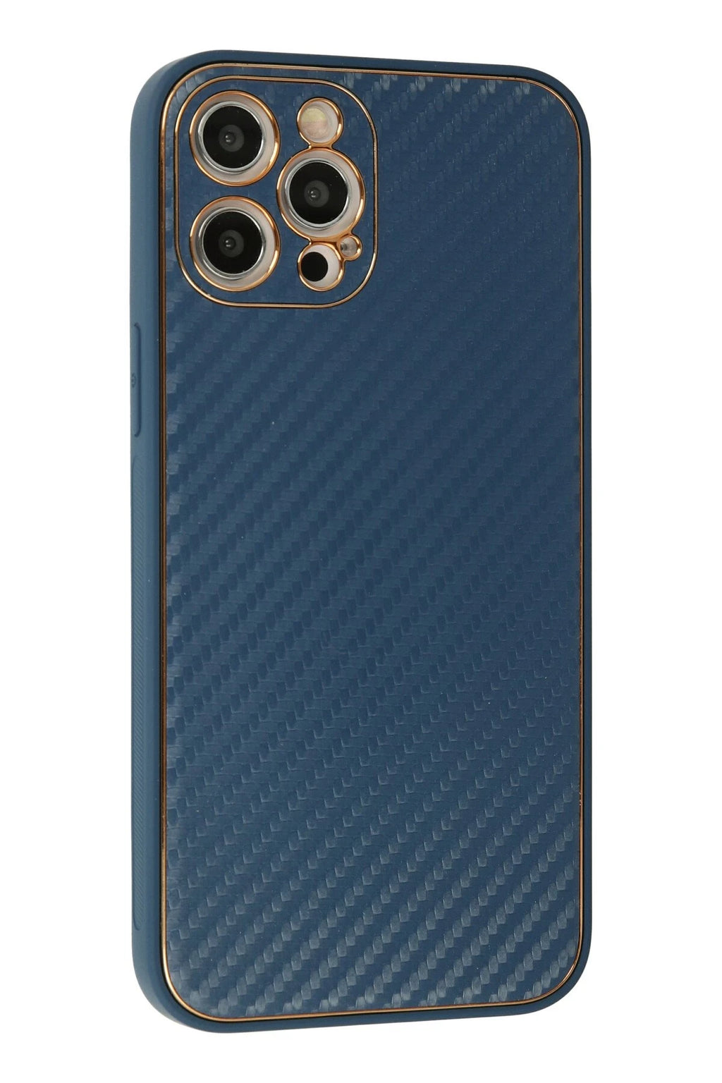 nebaktın Apple iPhone 12 Pro Max Kılıf Coco Karbon Silikon - Mavi 2