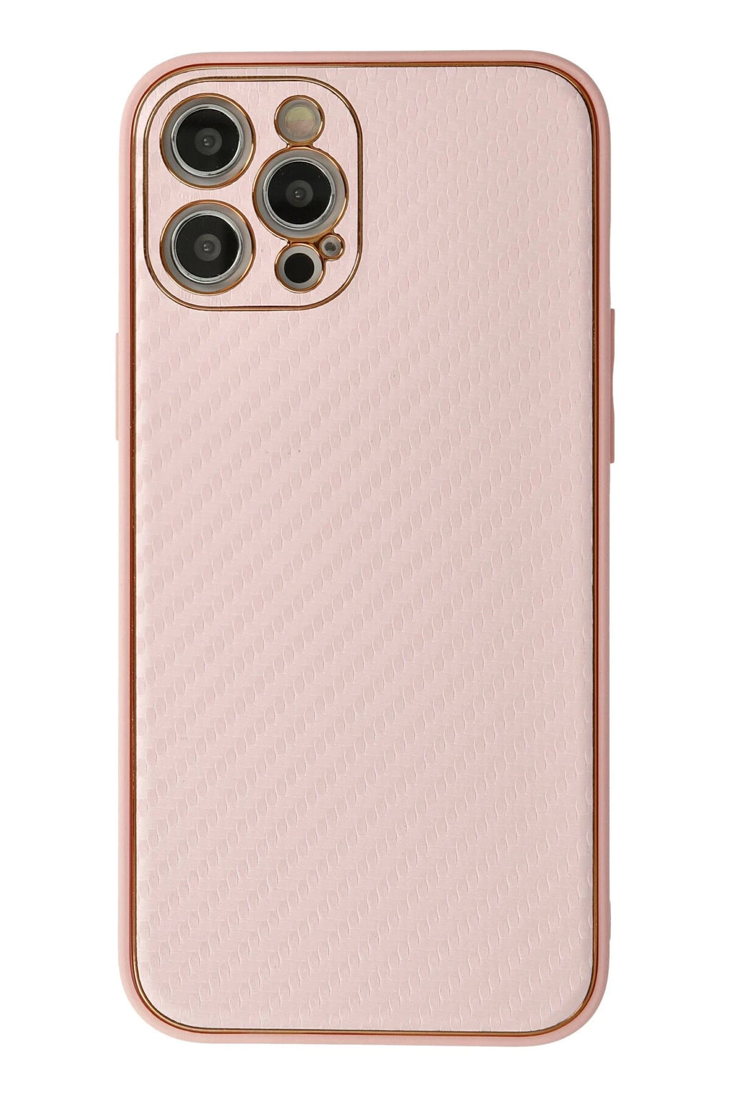 nebaktın Apple iPhone 12 Pro Max Kılıf Coco Karbon Silikon - Pembe 1