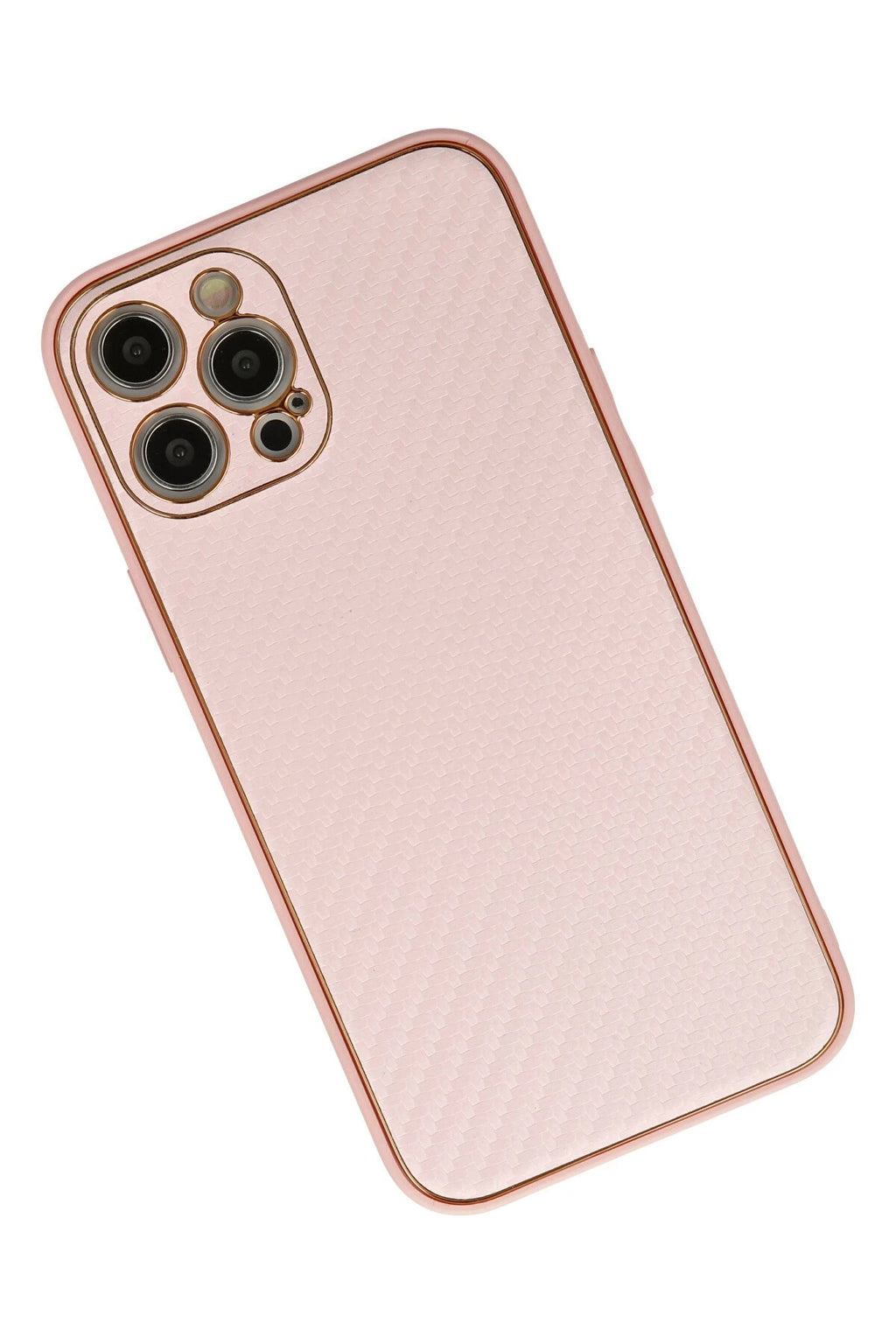 nebaktın Apple iPhone 12 Pro Max Kılıf Coco Karbon Silikon - Pembe 3